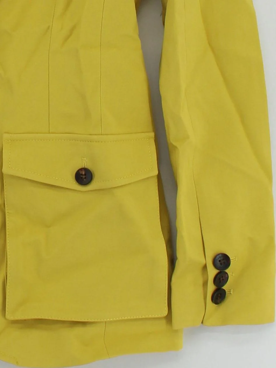 Karen Millen Women's Blazer UK 8 Yellow Viscose New with tags - Image 4