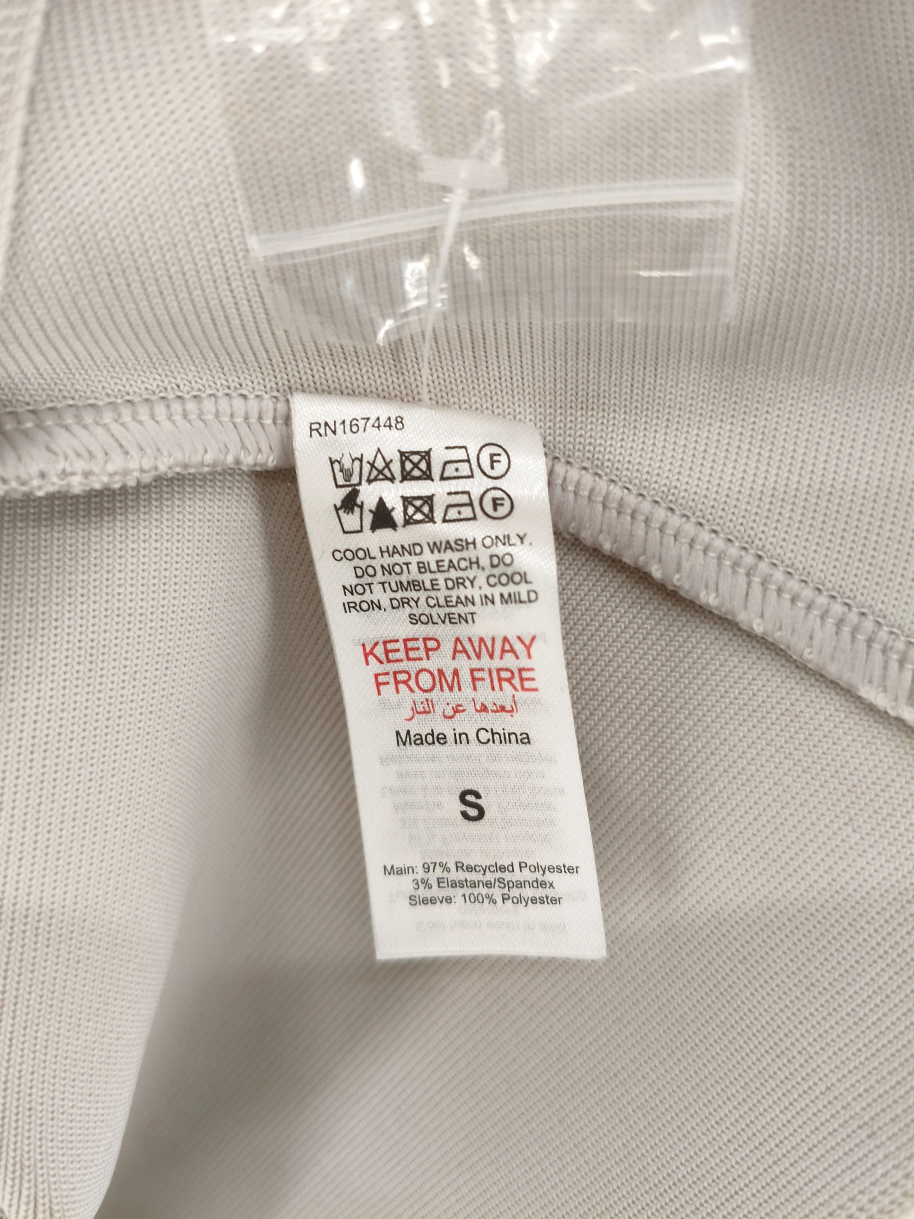 Karen Millen Women's Blouse S Cream Polyester with Elastane Basic - Image 8