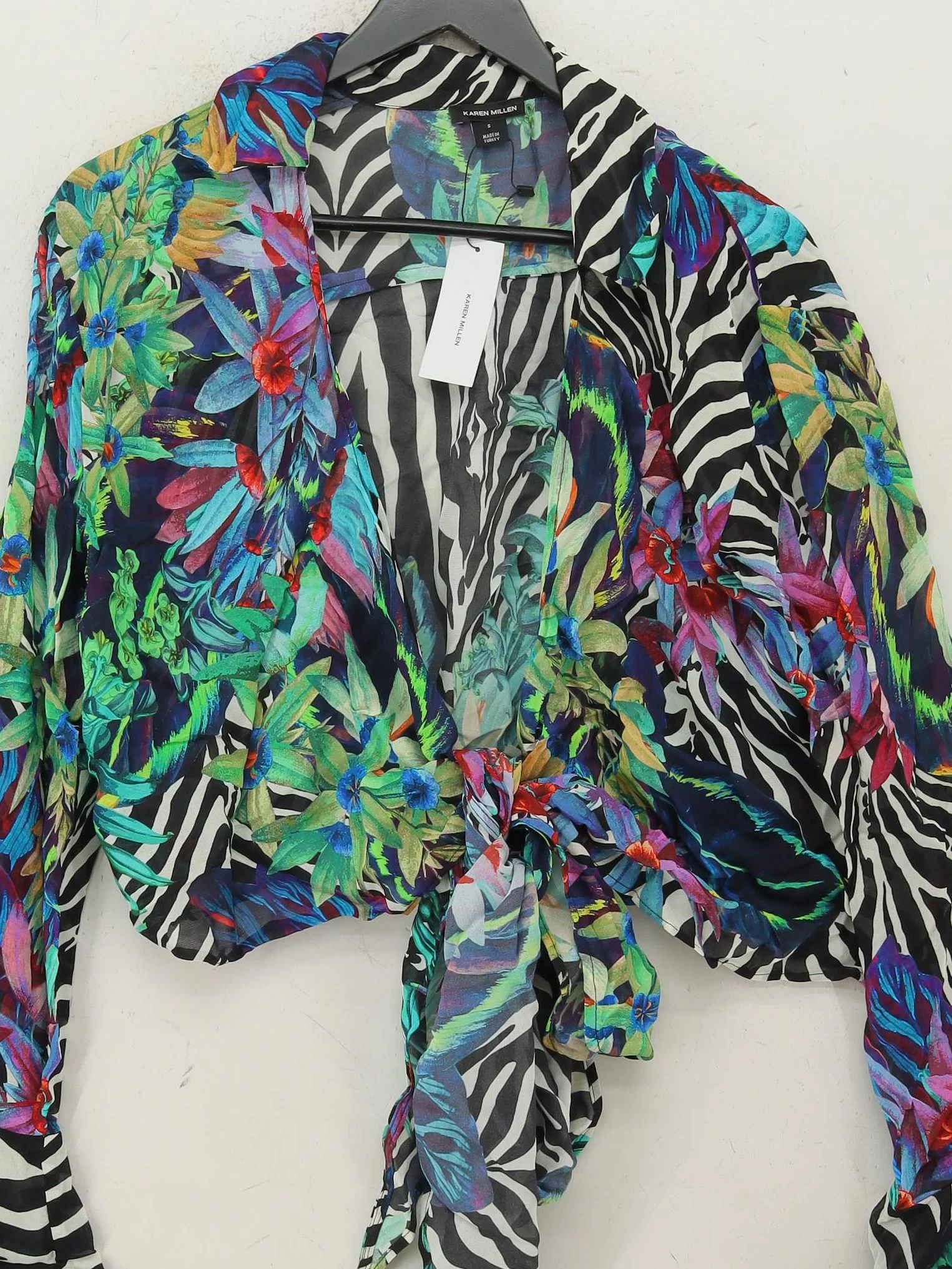Karen Millen Women's Blouse S Multi 100% Viscose Basic - Image 3