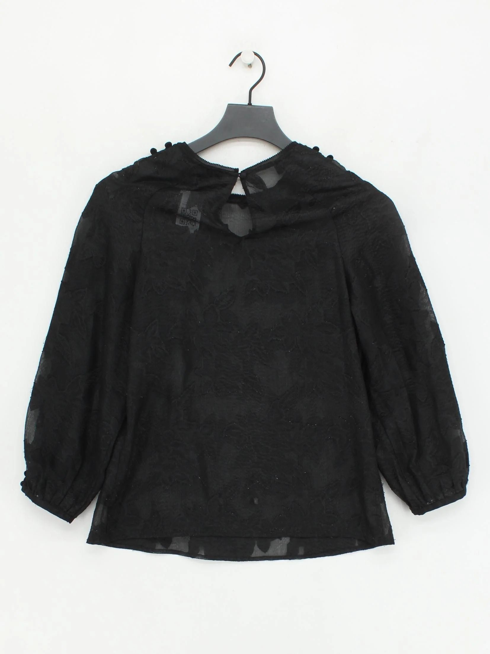 Karen Millen Women's Blouse UK 10 Black 100% Other Basic - Image 2