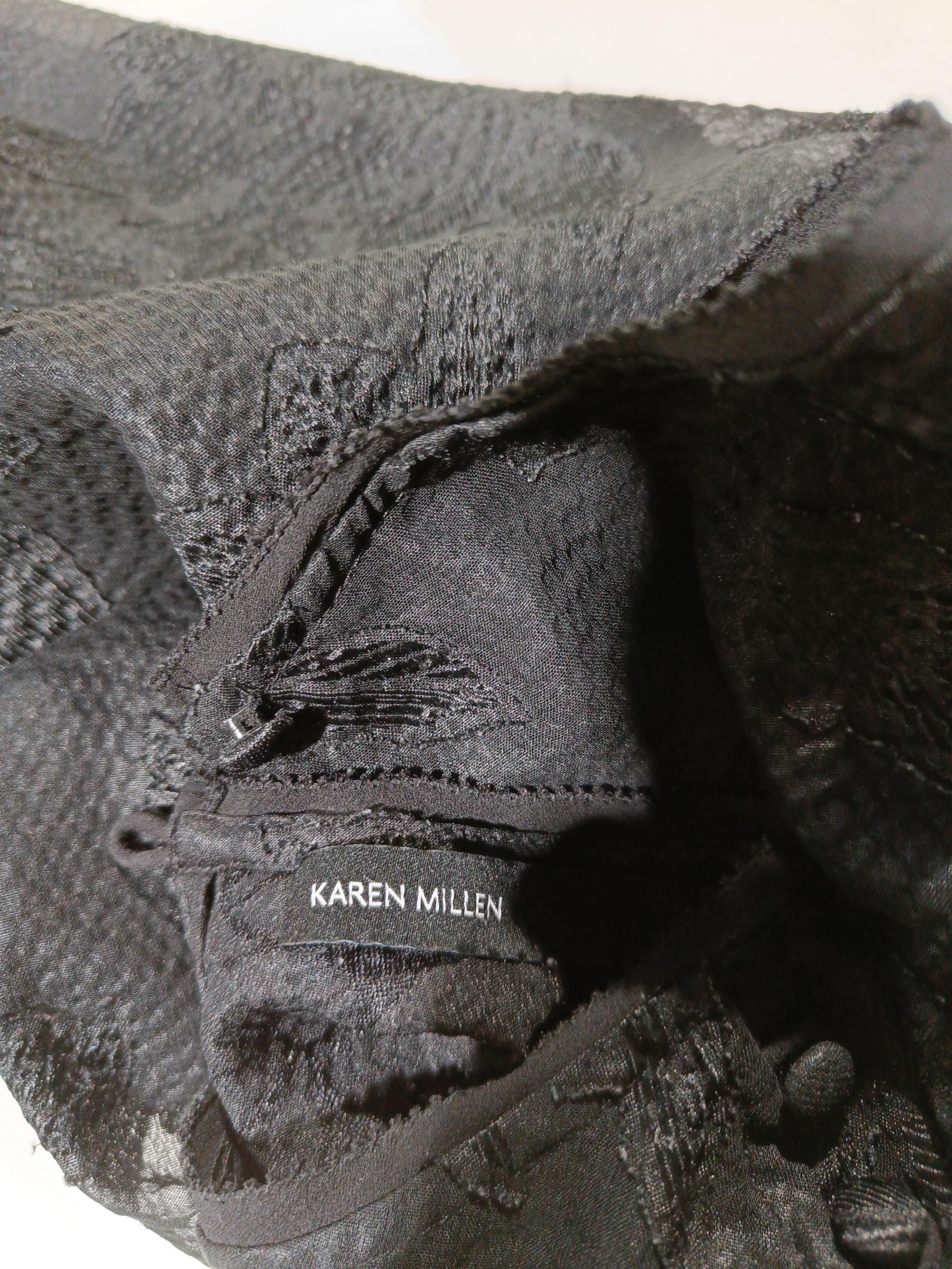 Karen Millen Women's Blouse UK 10 Black 100% Other Basic - Image 7