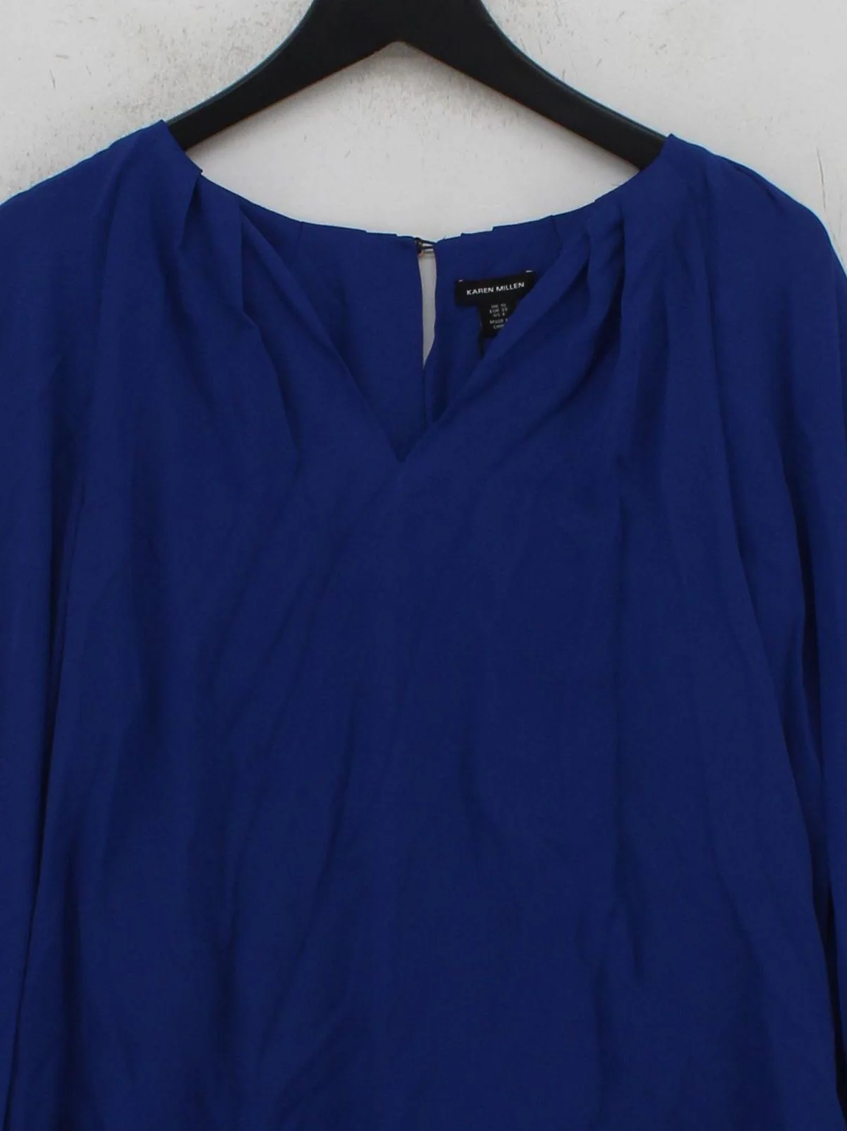 Karen Millen Women's Blouse UK 10 Blue 100% Other Basic New with tags - Image 3
