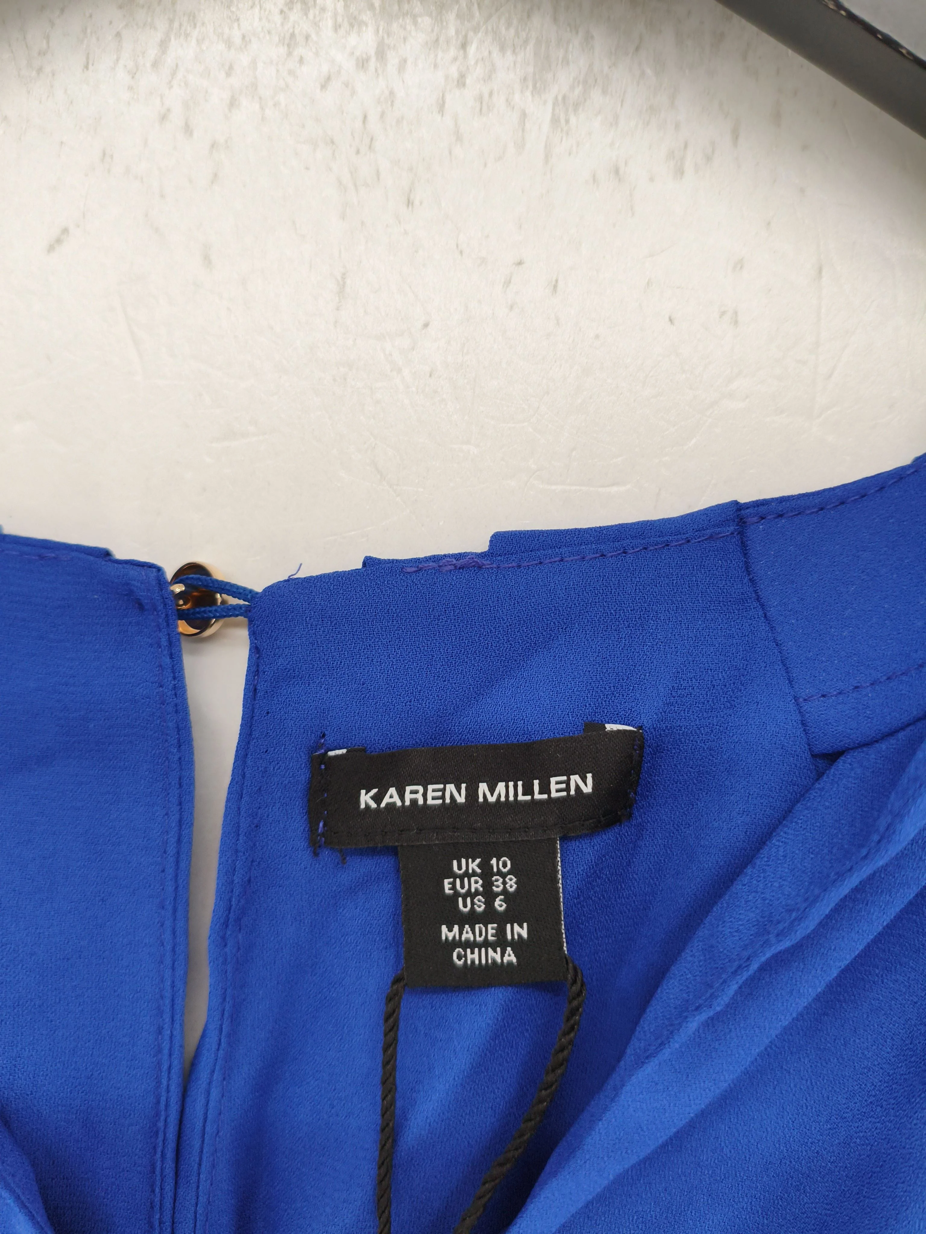 Karen Millen Women's Blouse UK 10 Blue 100% Other Basic New with tags - Image 5