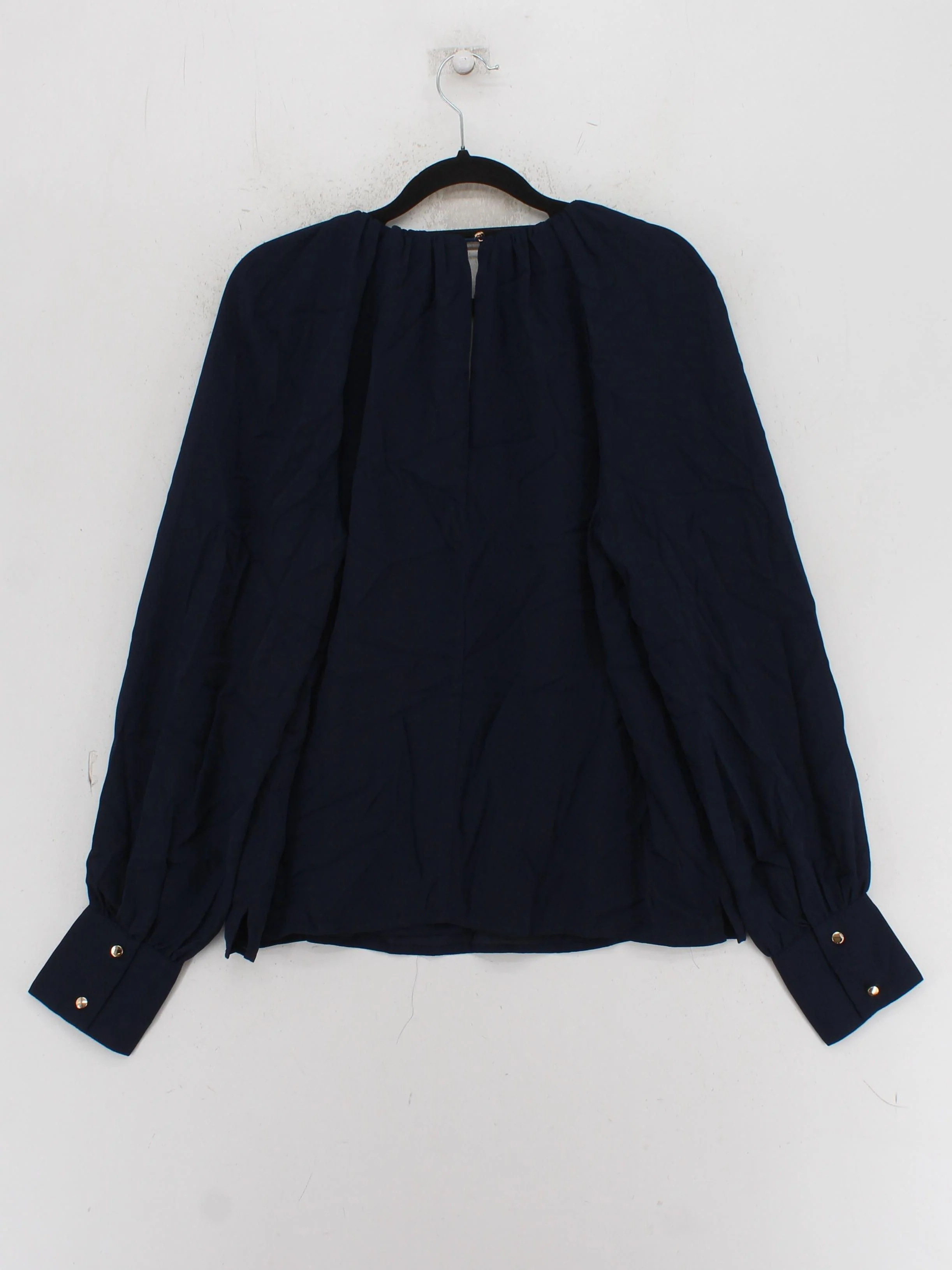 Karen Millen Women's Blouse UK 10 Blue 100% Polyester Basic New with tags - Image 2