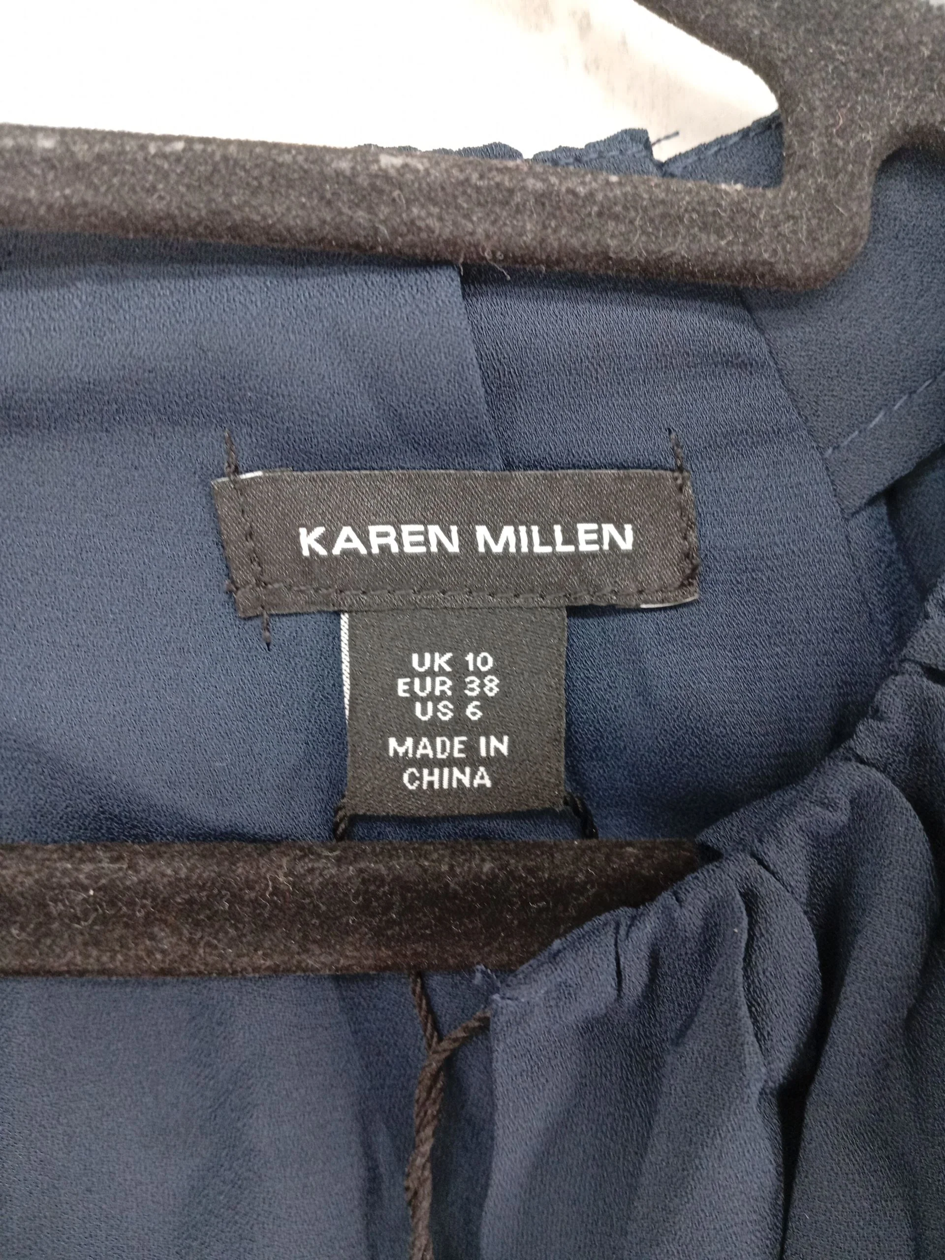 Karen Millen Women's Blouse UK 10 Blue 100% Polyester Basic New with tags - Image 5