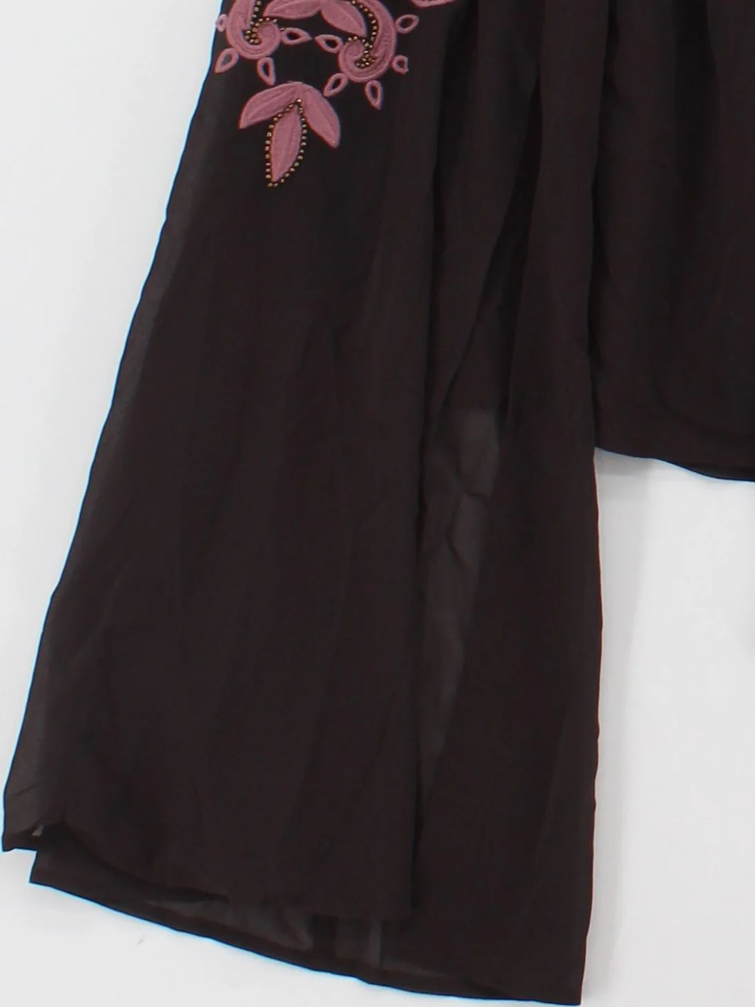 Karen Millen Women's Blouse UK 10 Brown 100% Polyester Basic - Image 4