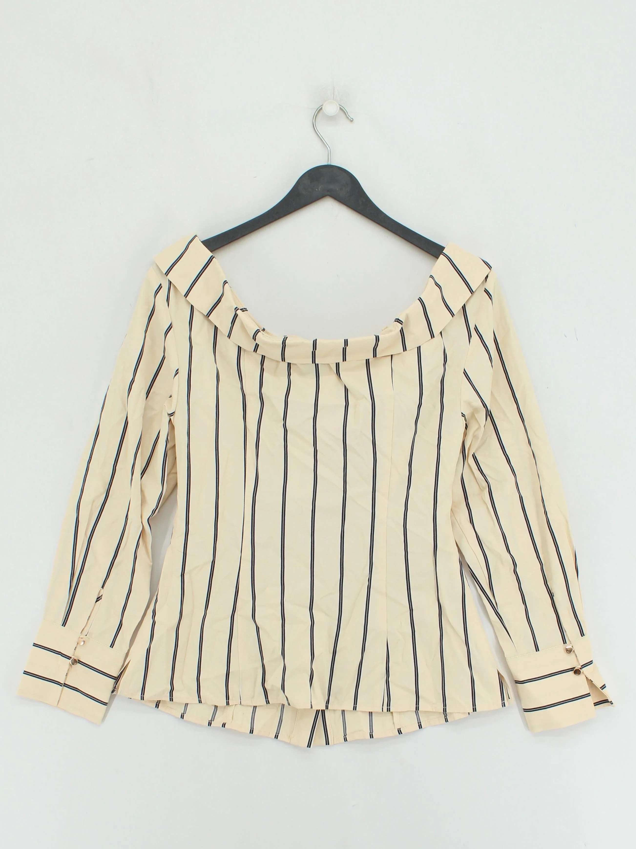 Karen Millen Women's Blouse UK 10 Cream Cotton New with tags - Image 2