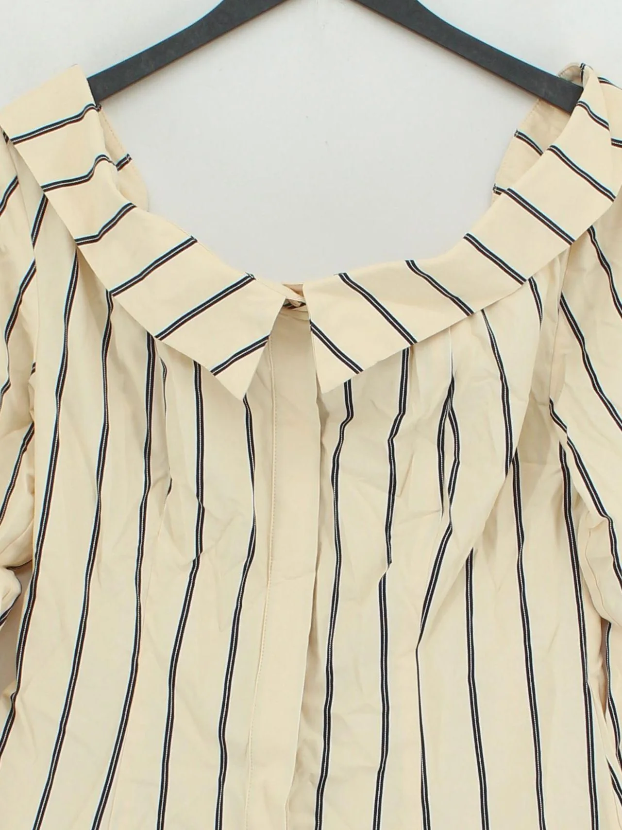 Karen Millen Women's Blouse UK 10 Cream Cotton New with tags - Image 3