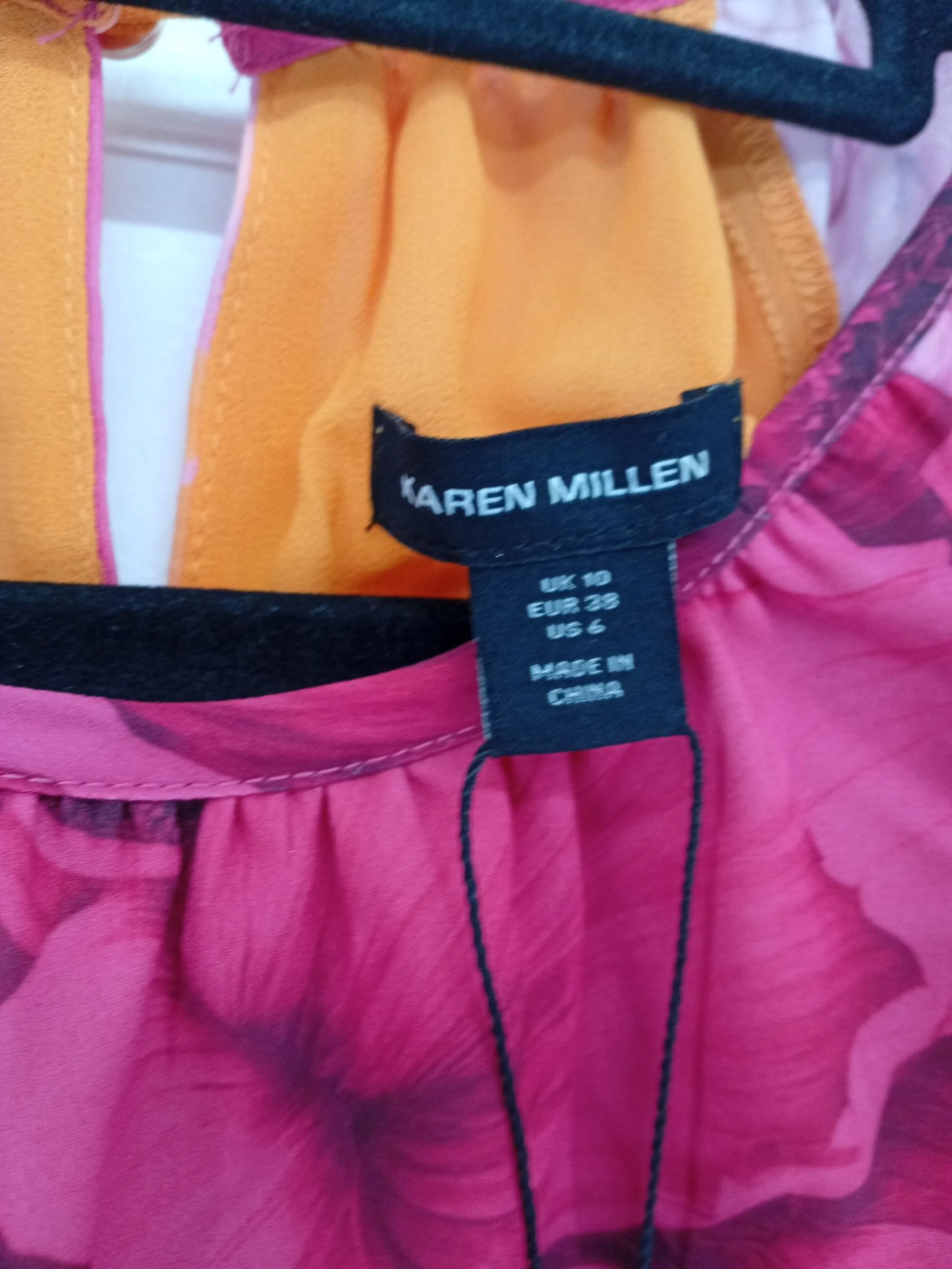 Karen Millen Women's Blouse UK 10 Pink 100% Polyester Basic New with tags - Image 5