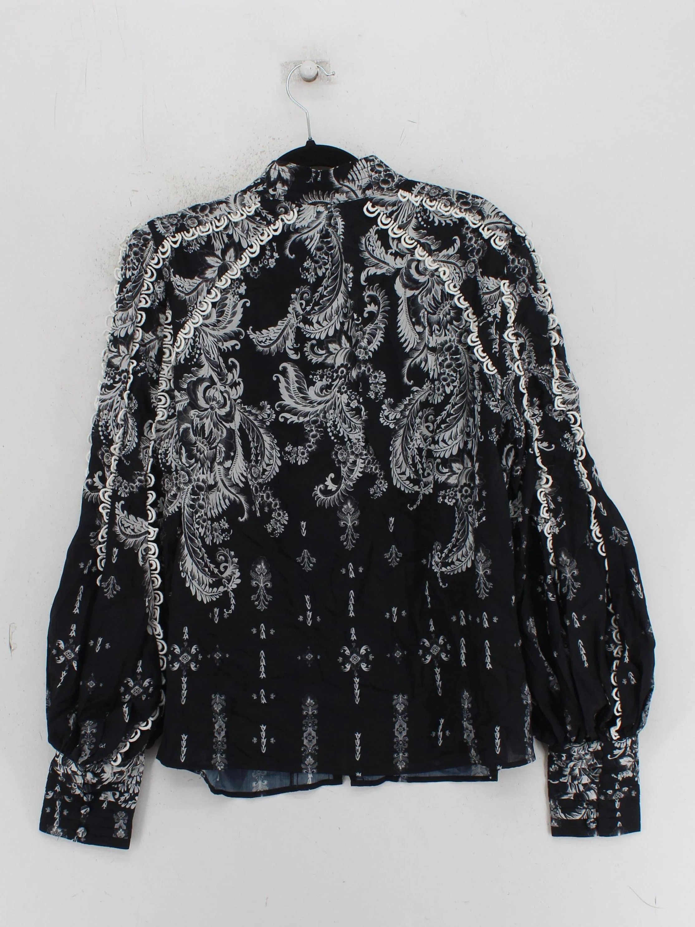 Karen Millen Women's Blouse UK 12 Black 100% Polyester Basic New with tags - Image 2