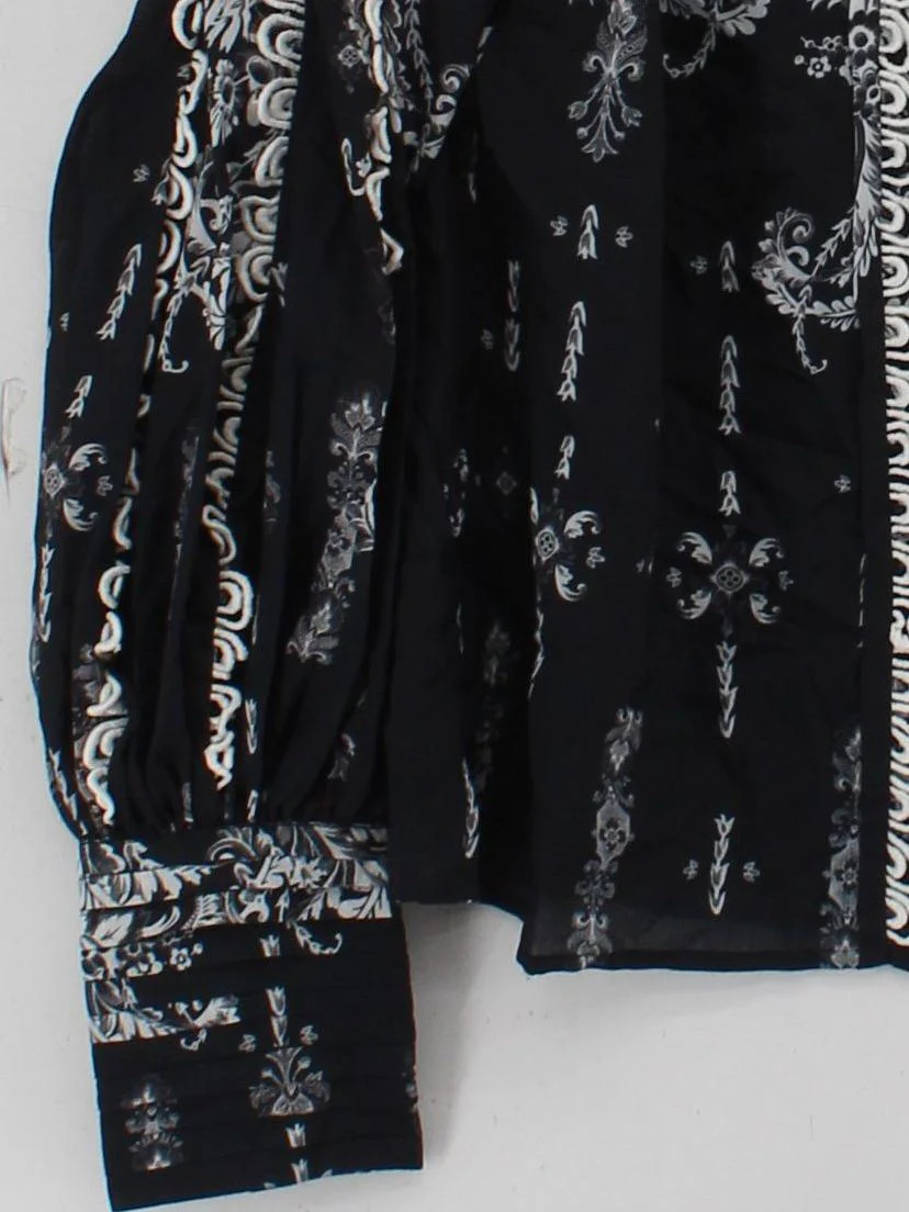 Karen Millen Women's Blouse UK 12 Black 100% Polyester Basic New with tags - Image 4