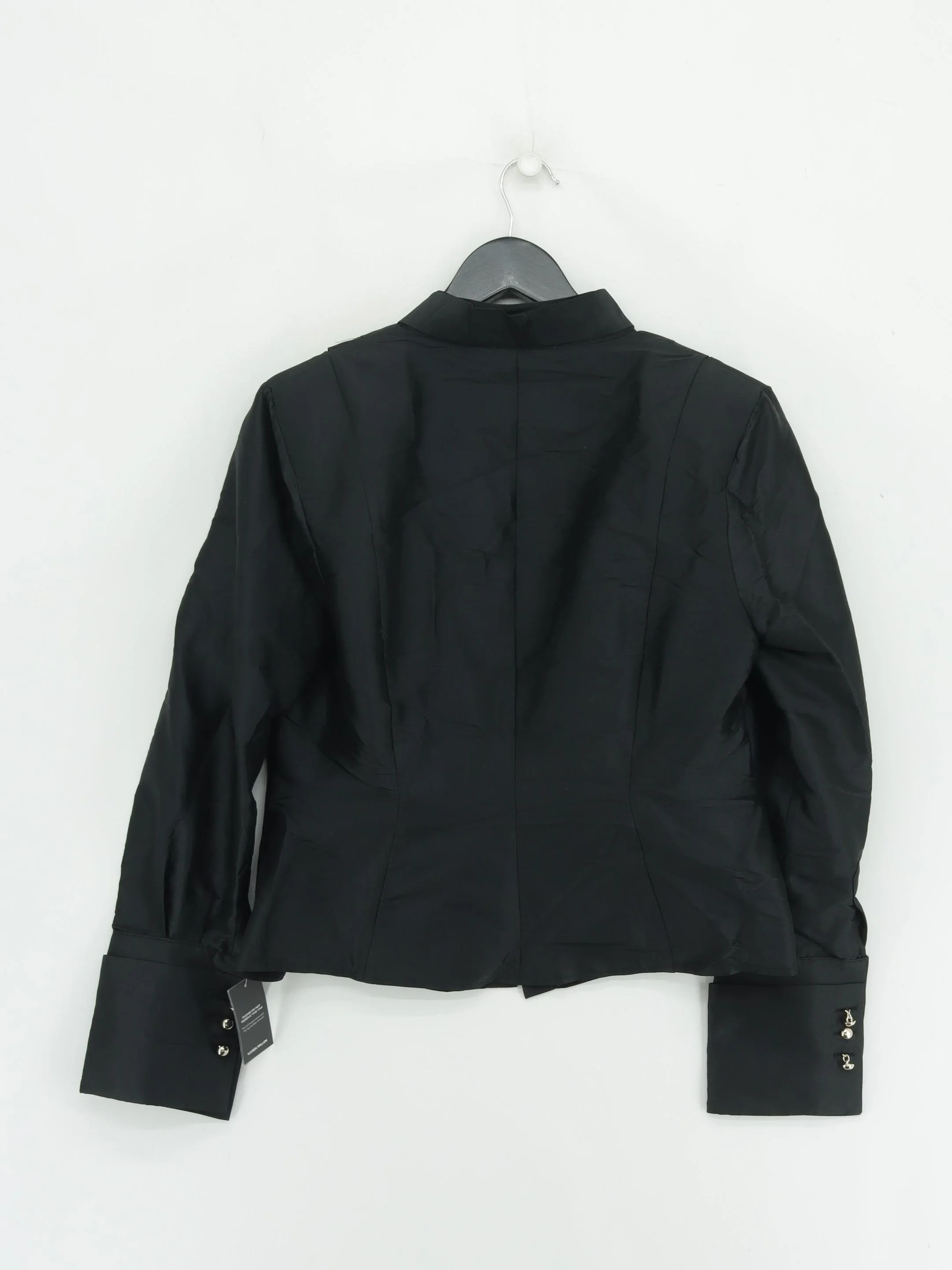 Karen Millen Women's Blouse UK 14 Black 100% Polyester Basic New with tags - Image 2