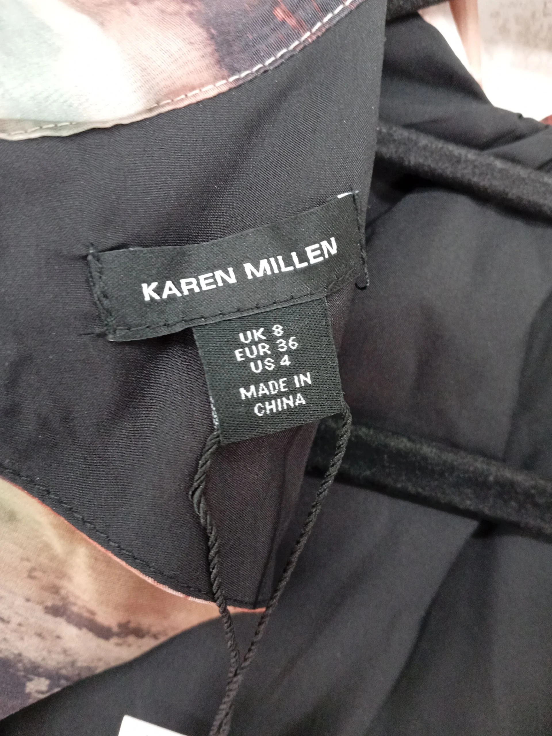 Karen Millen Women's Blouse UK 8 Multi 100% Polyester Basic New with tags - Image 5