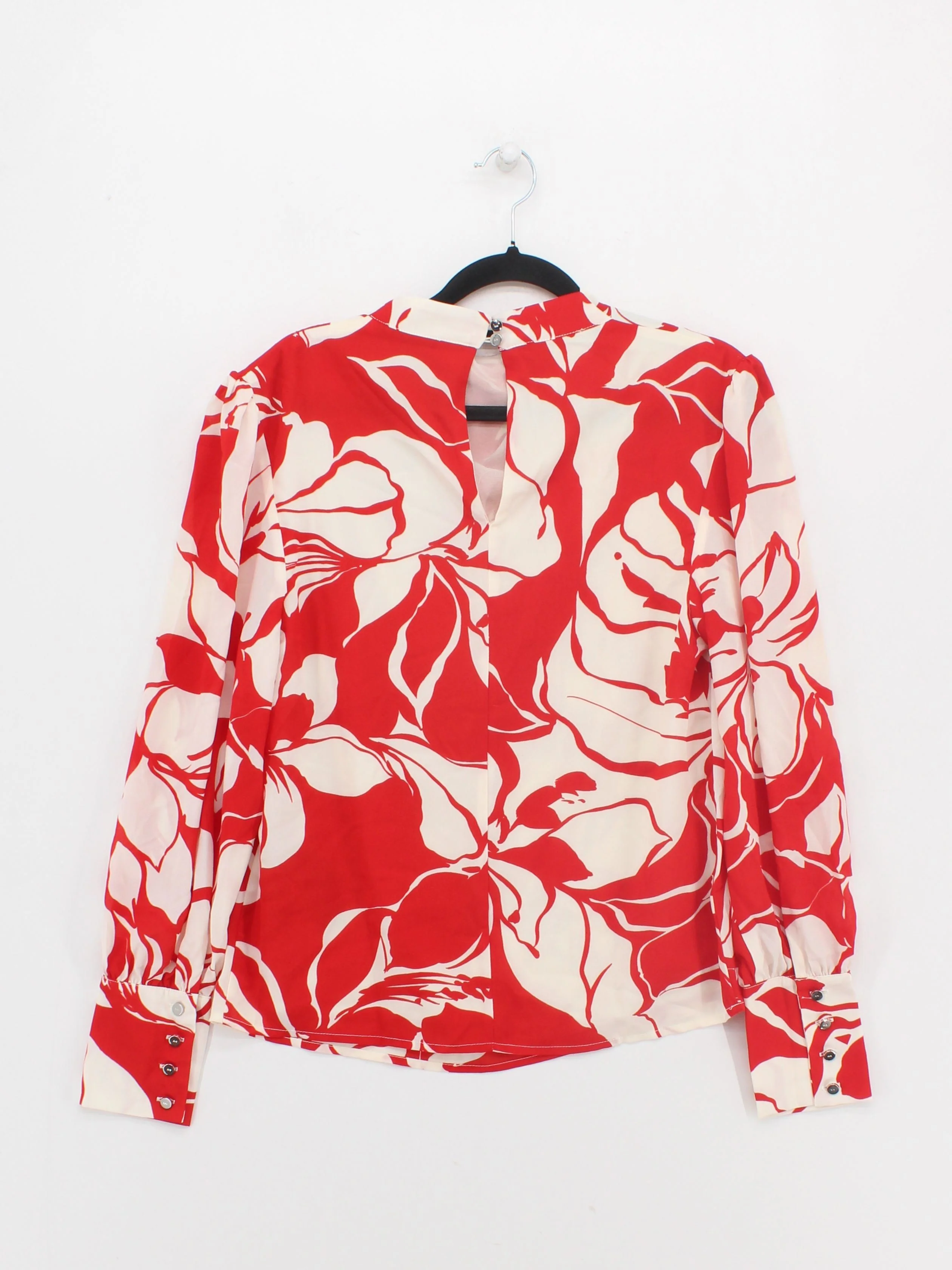 Karen Millen Women's Blouse UK 8 Red 100% Polyester Basic - Image 2