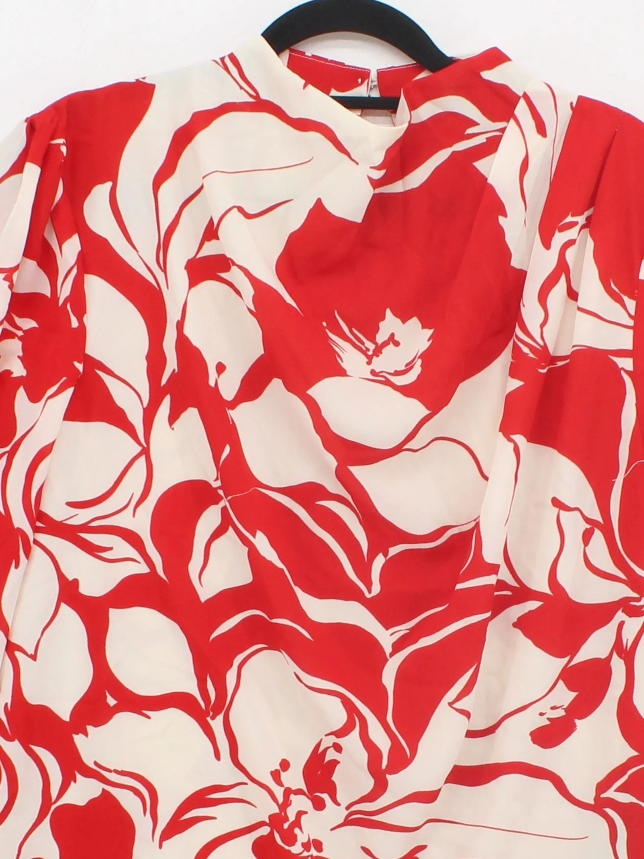 Karen Millen Women's Blouse UK 8 Red 100% Polyester Basic - Image 3