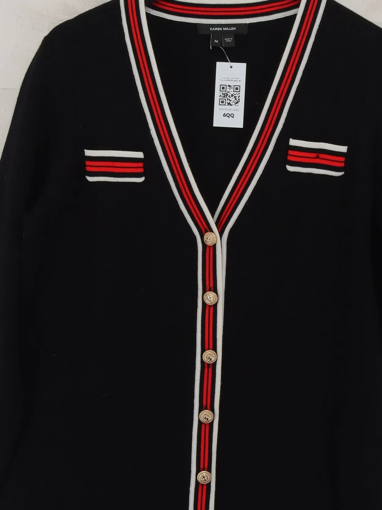 Karen Millen Women's Cardigan M Black Viscose - Image 3