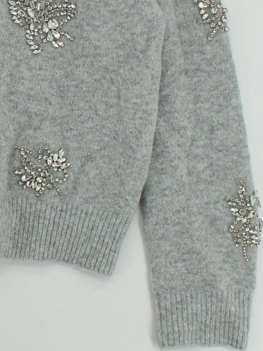 Karen Millen Women's Cardigan M Grey 100% Wool Round Neck Cardigan - Image 4