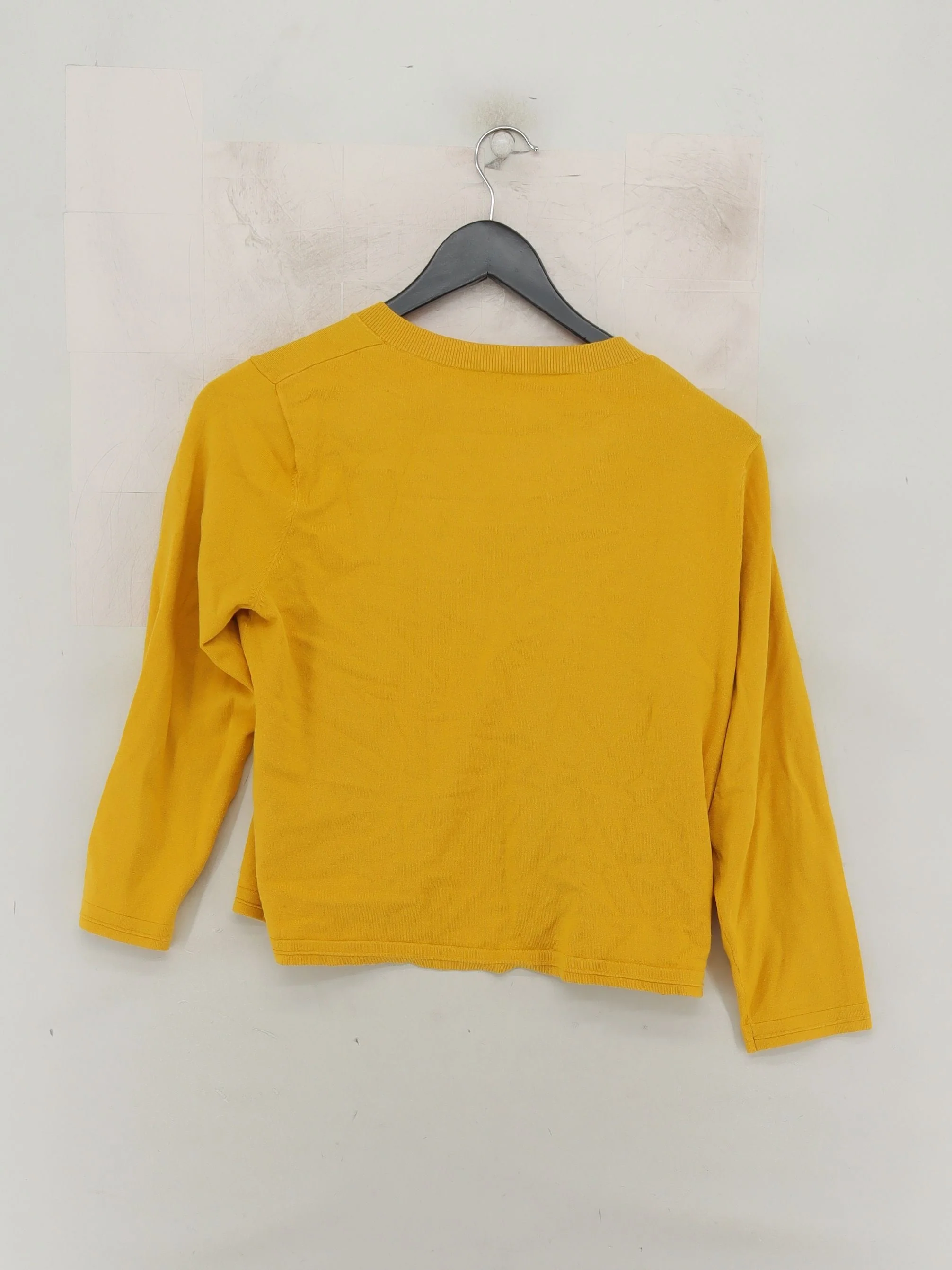 Karen Millen Women's Cardigan M Yellow Viscose with Polyester V-Neck Cardigan - Image 2