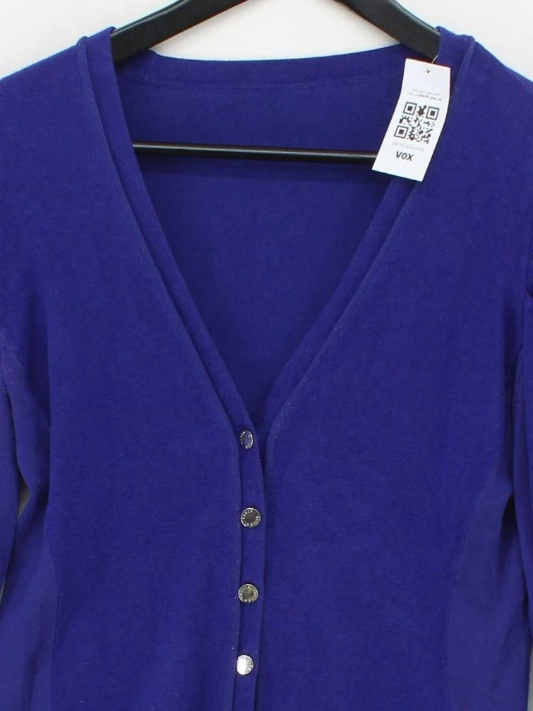 Karen Millen Women's Cardigan S Blue Viscose - Image 3