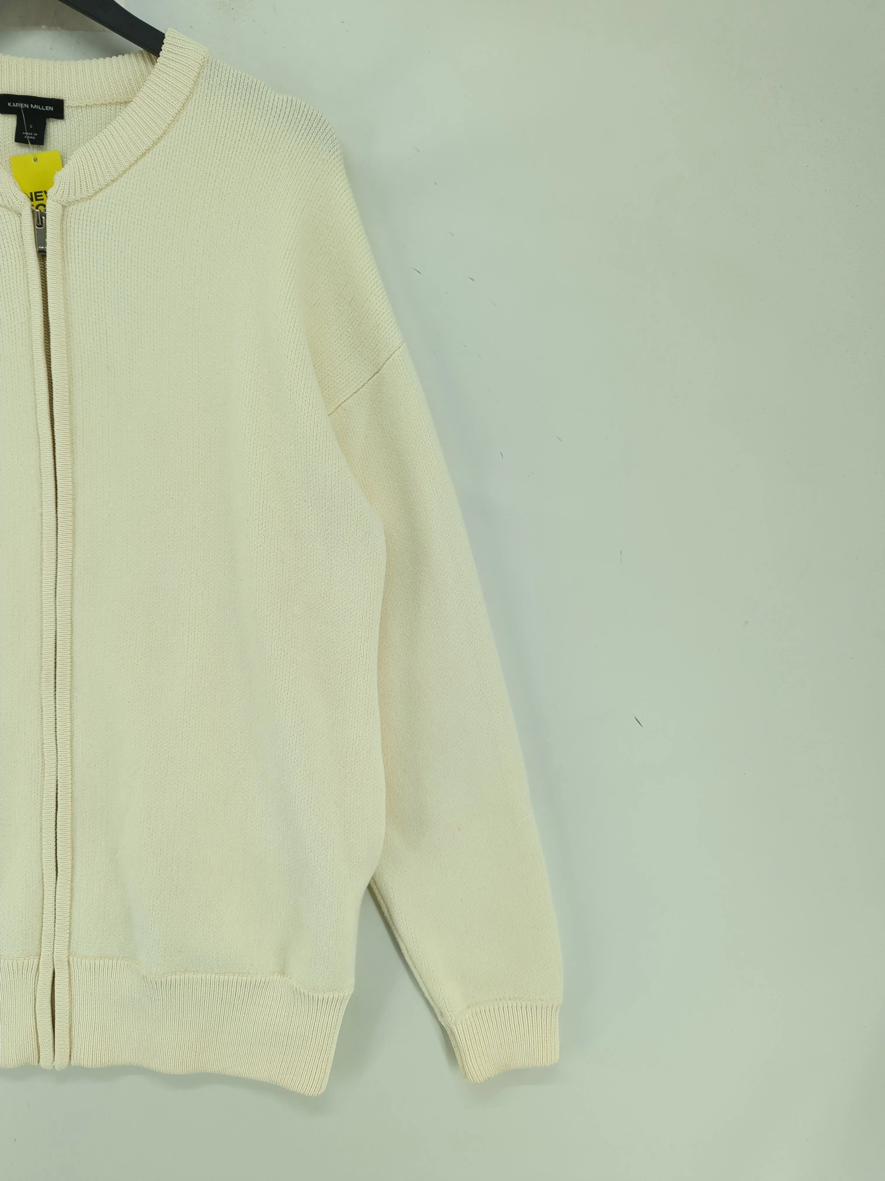 Karen Millen Women's Cardigan S White Viscose with Polyester, Nylon Cardigan - Image 4
