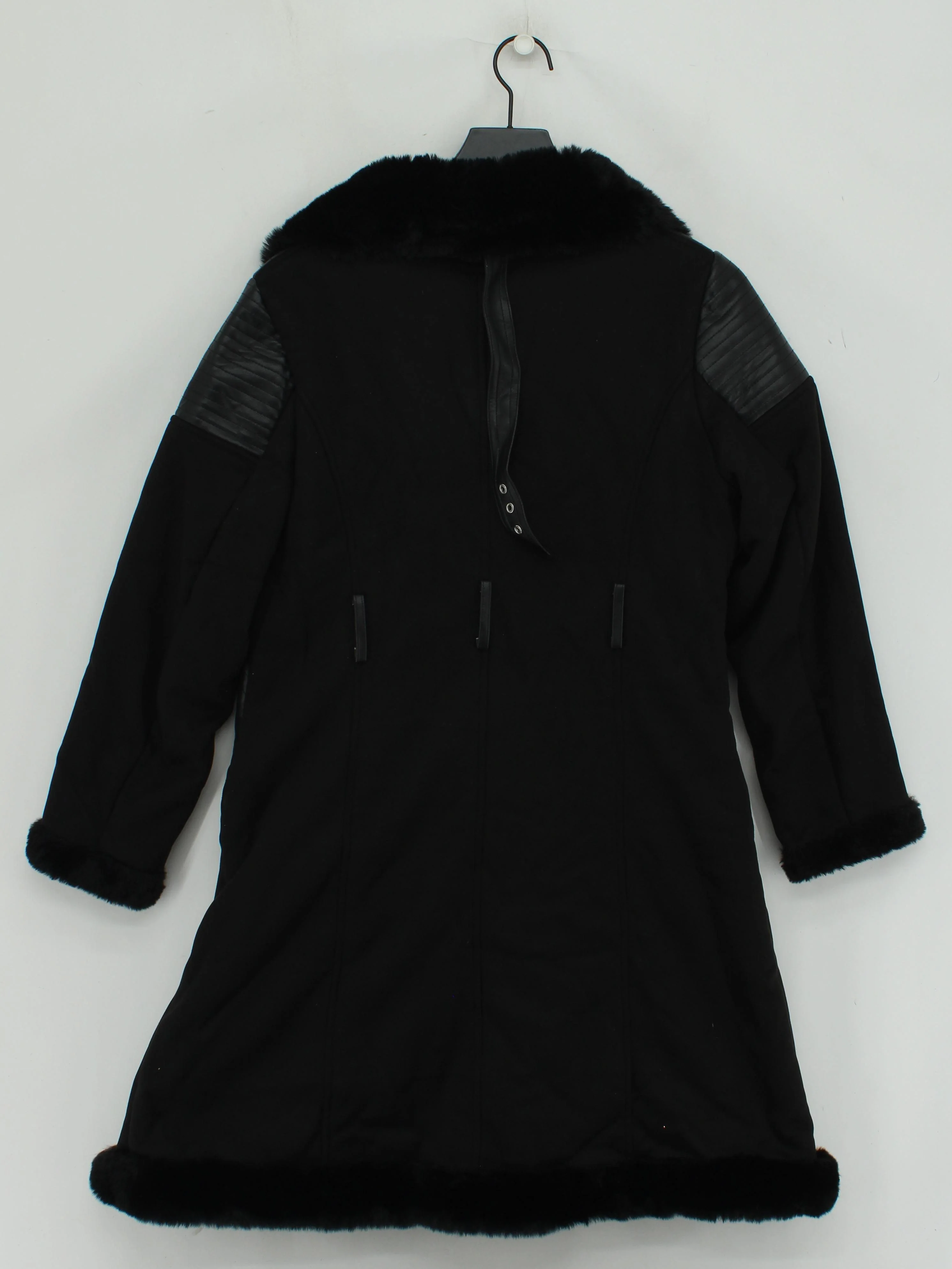 Karen Millen Women's Coat L Black 100% Polyester Overcoat New with tags - Image 2