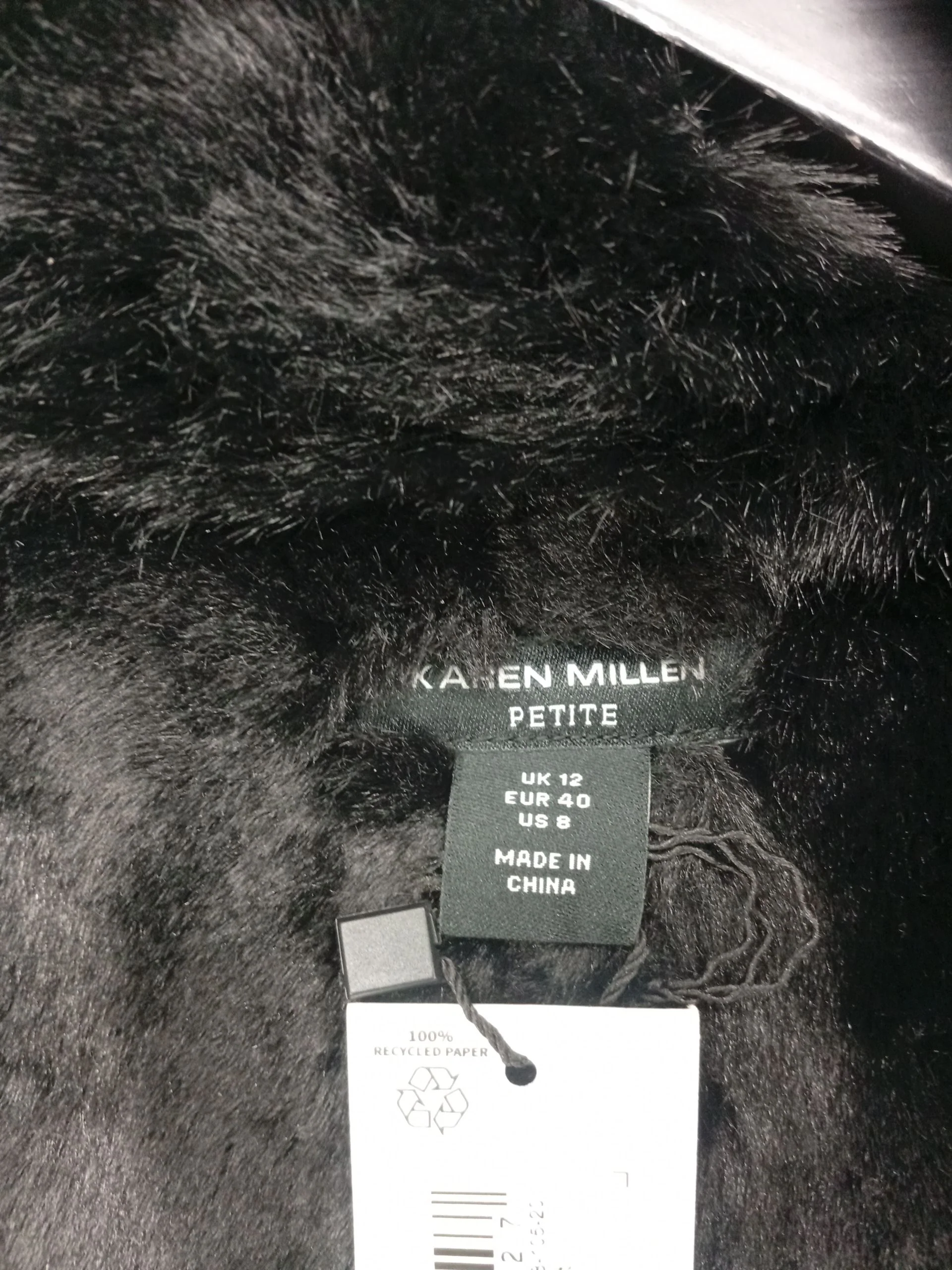 Karen Millen Women's Coat L Black 100% Polyester Overcoat New with tags - Image 5