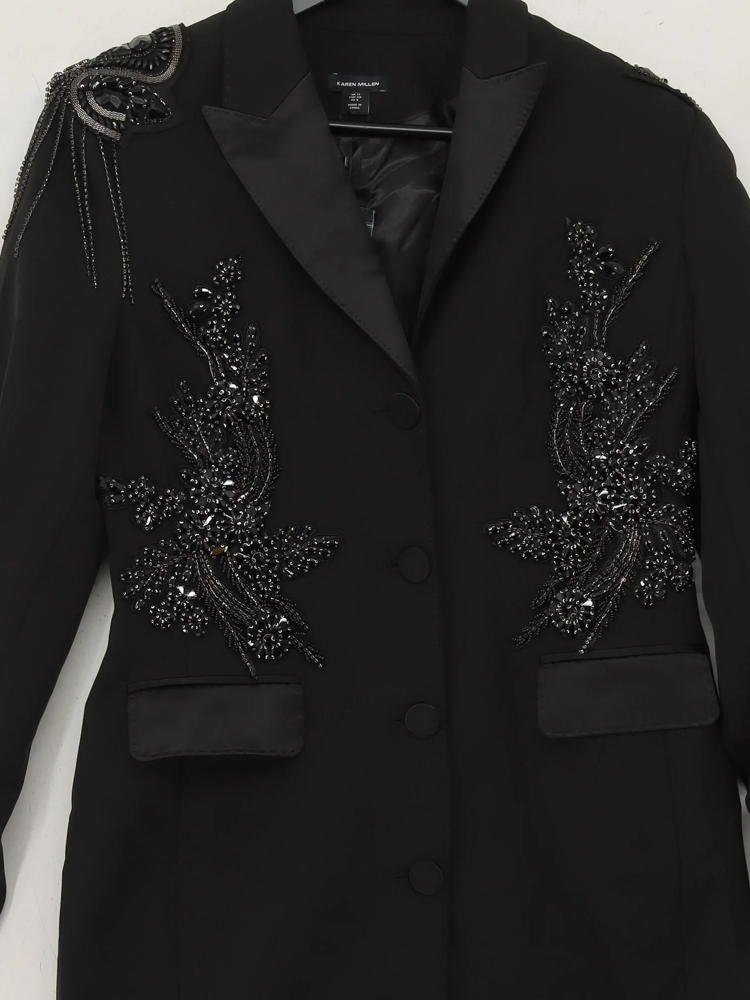 Karen Millen Women's Coat M Black 100% Polyester Overcoat - Image 3