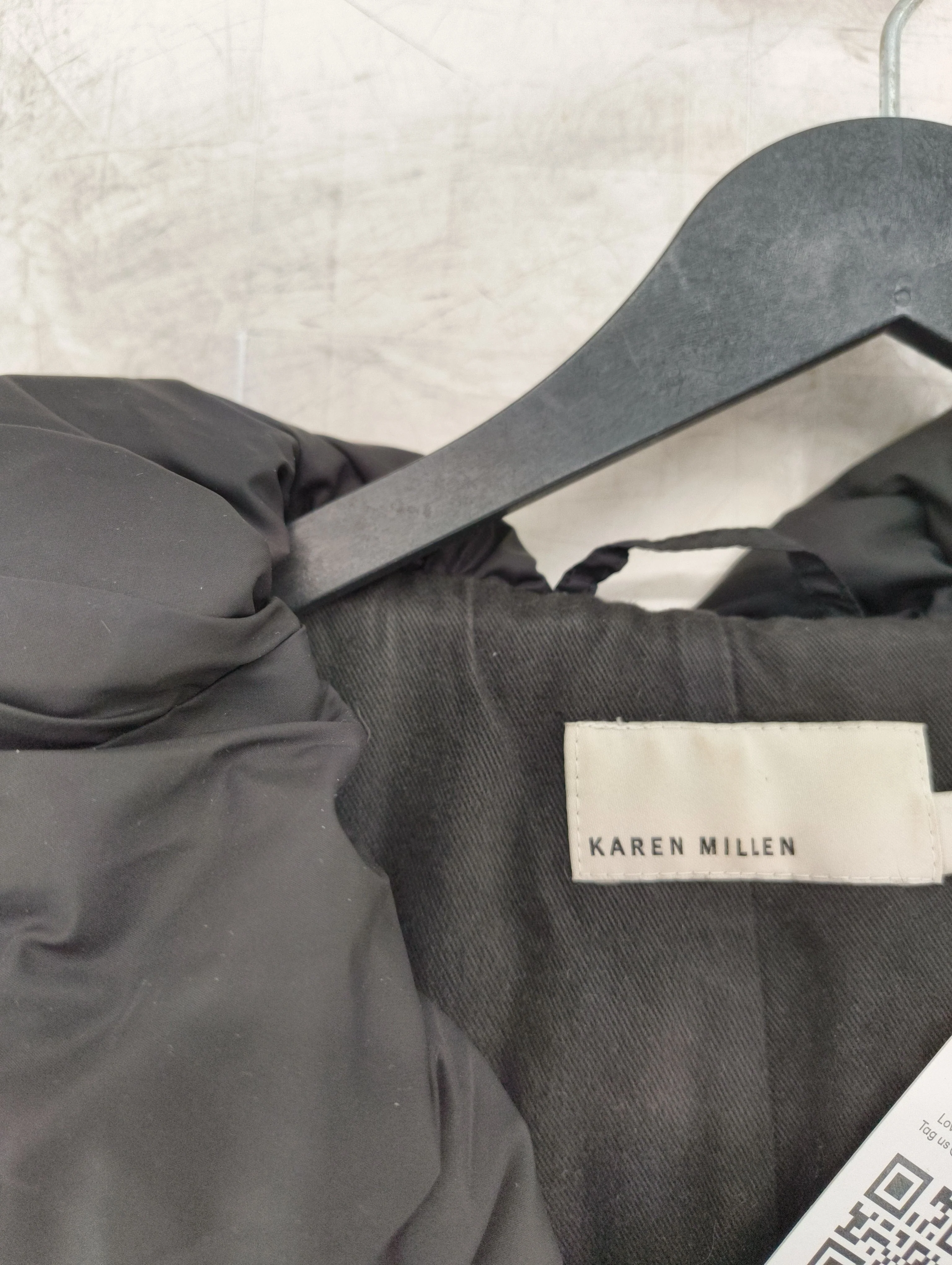 Karen Millen Women's Coat UK 10 Black Nylon with Cotton Overcoat - Image 5