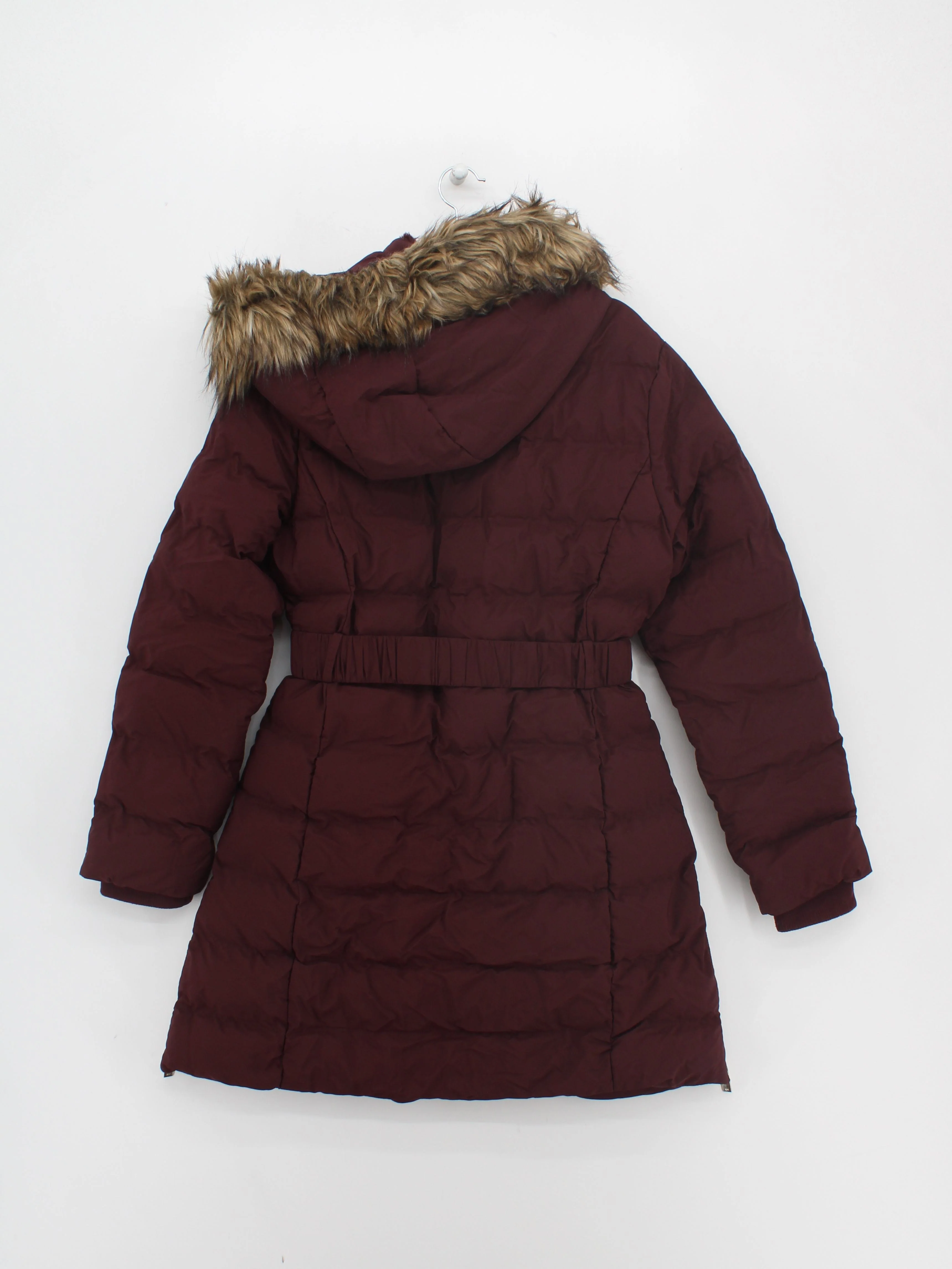 Karen Millen Women's Coat UK 10 Red Polyester with Acrylic, Other Puffer Jacket - Image 2