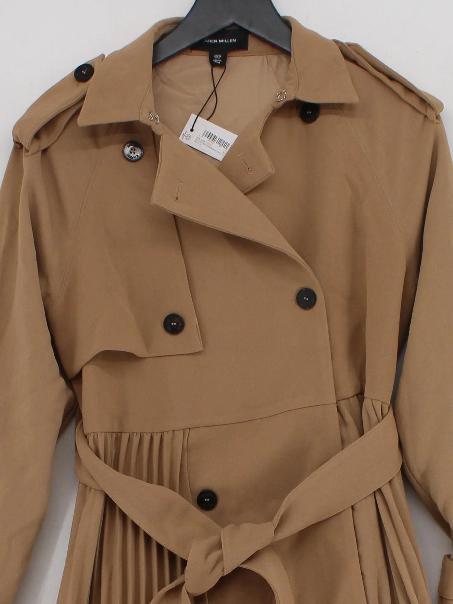 Karen Millen Women's Coat UK 10 Tan 100% Polyester Overcoat - Image 3