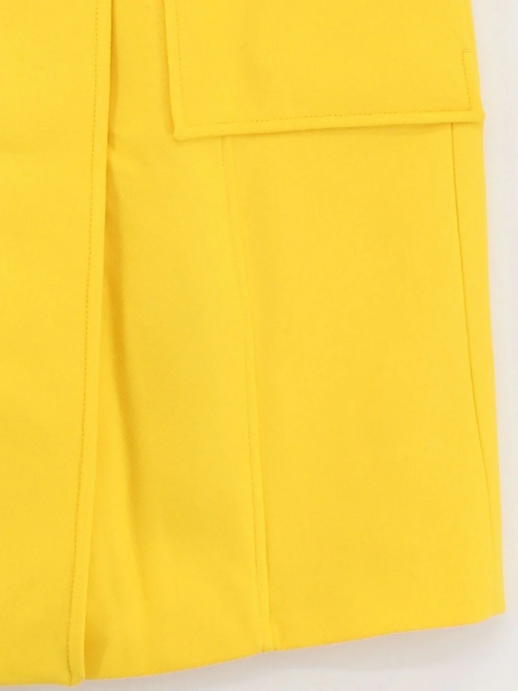 Karen Millen Women's Coat UK 10 Yellow Wool with Polyamide Overcoat - Image 4