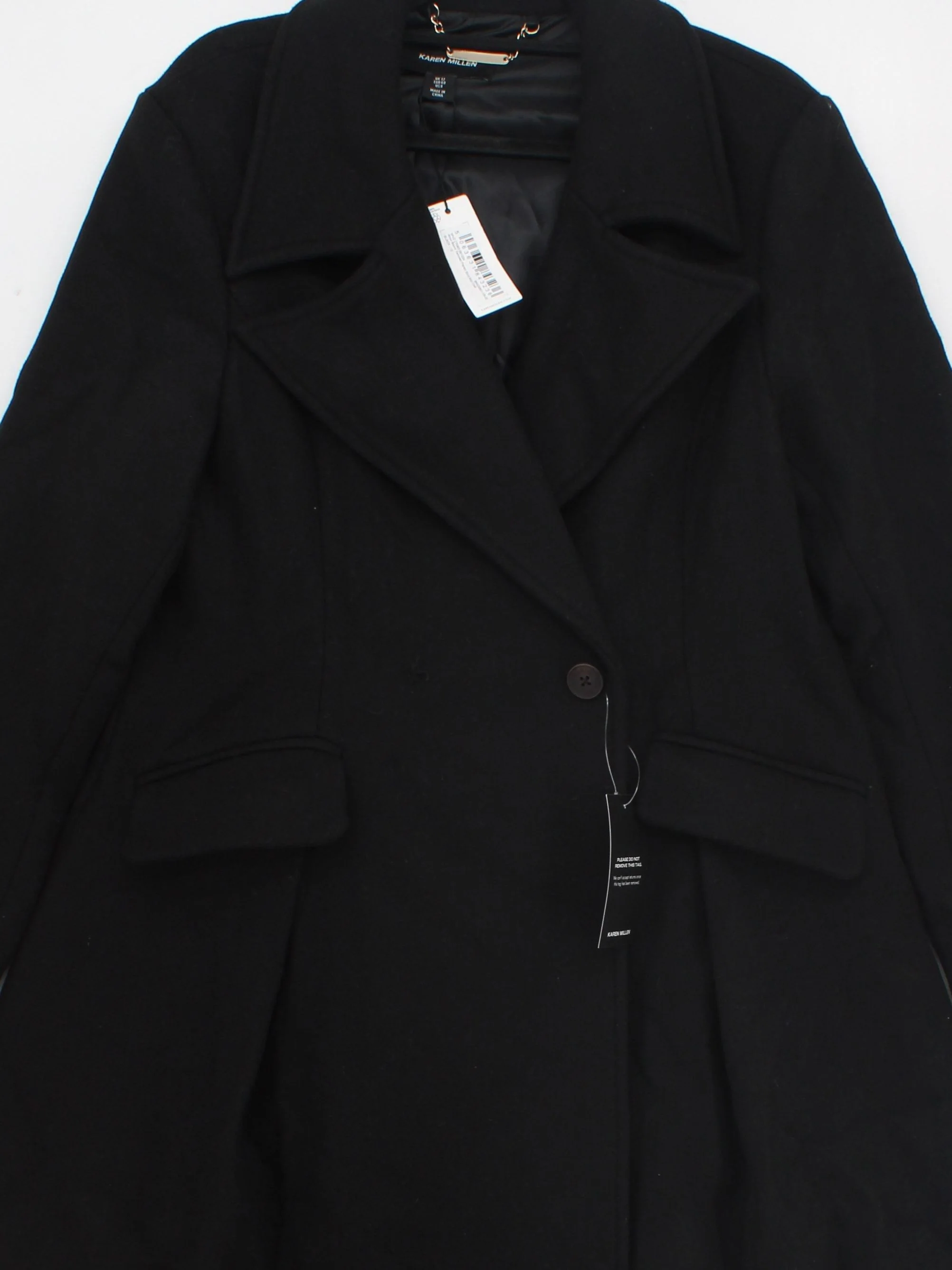 Karen Millen Women's Coat UK 12 Black Wool - Image 3