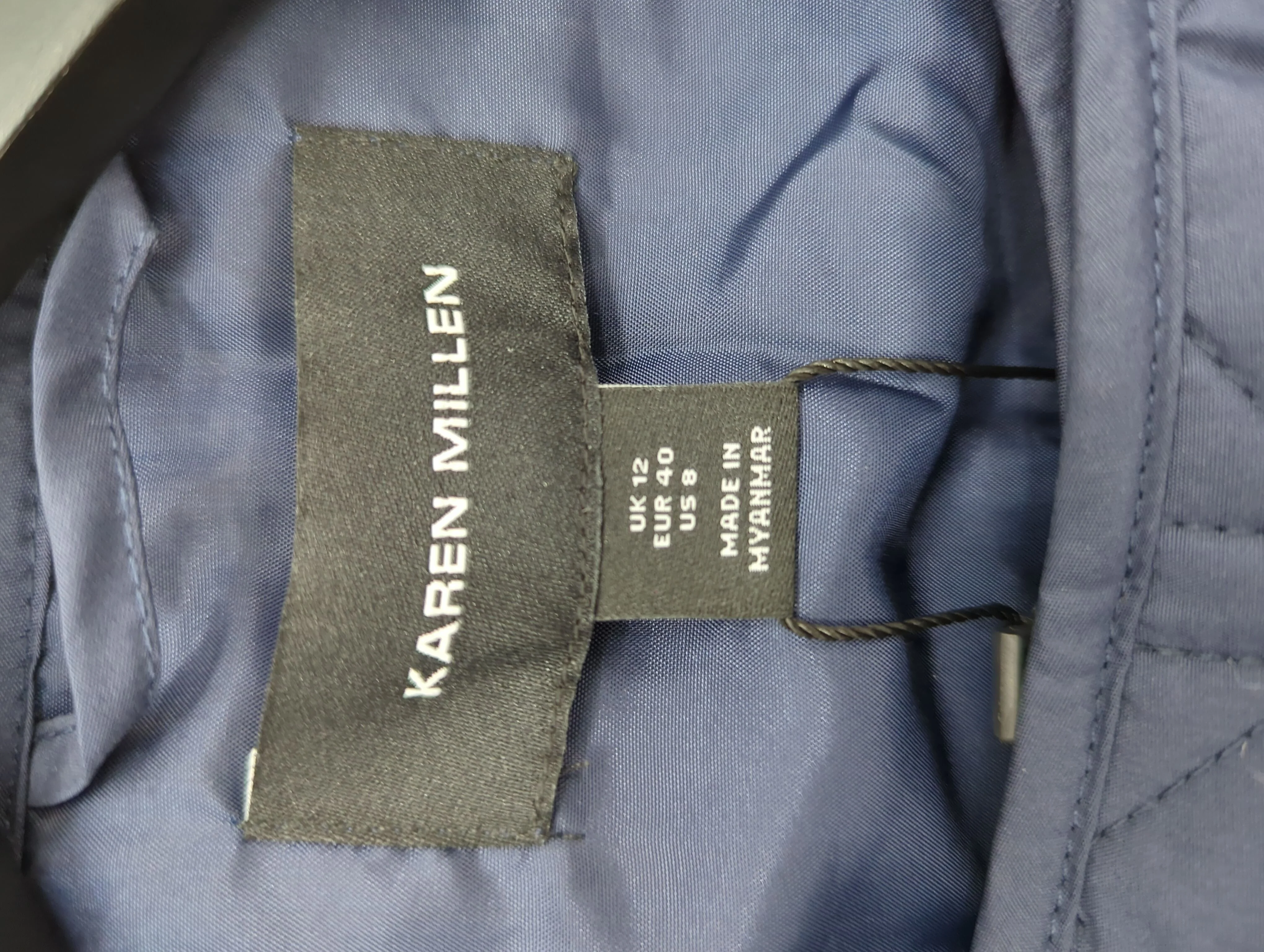 Karen Millen Women's Coat UK 12 Blue 100% Polyester Overcoat New with tags - Image 5