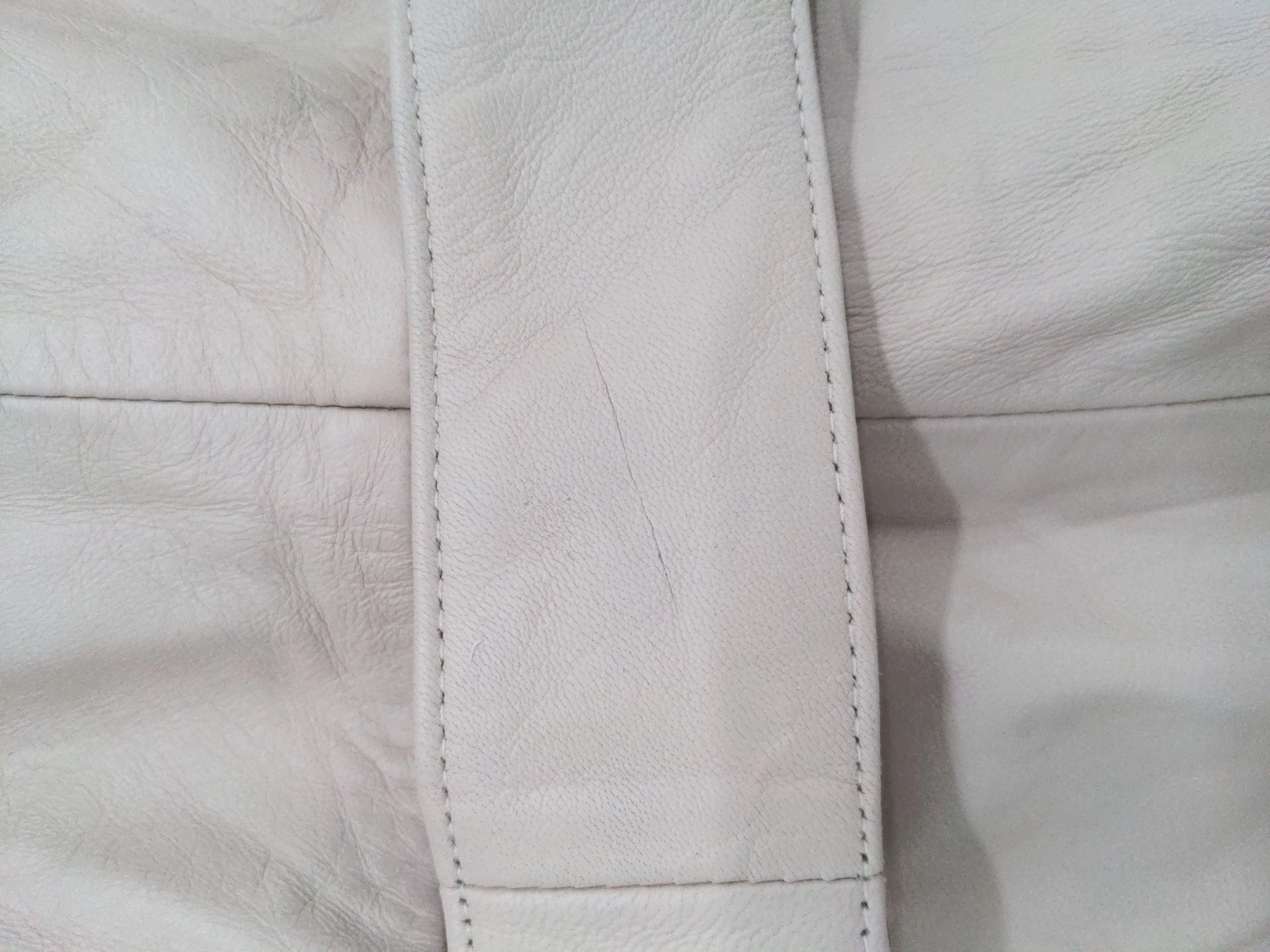 Karen Millen Women's Coat UK 12 Cream Leather with Polyester Trench Coat - Image 5
