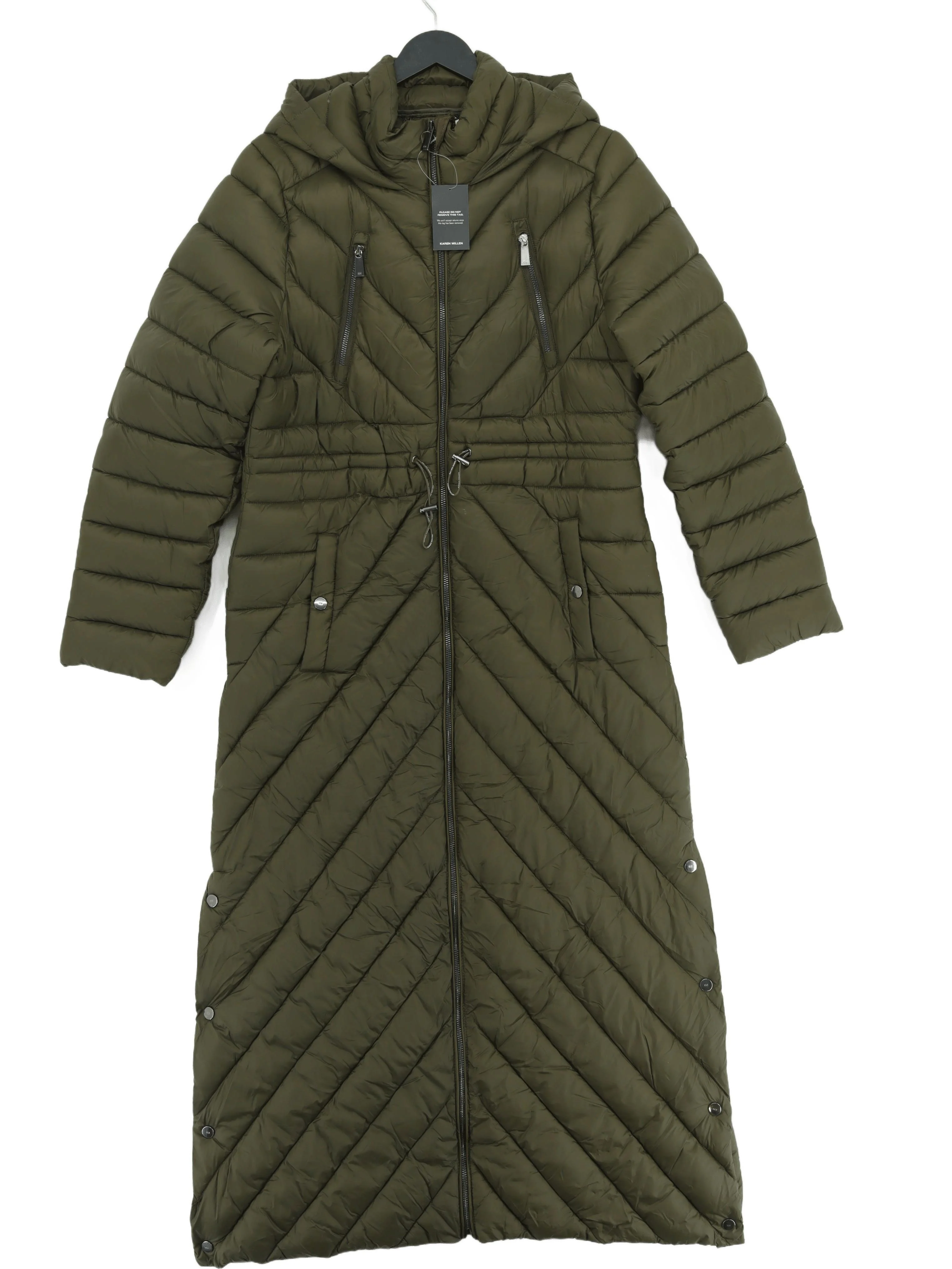 Karen Millen Women's Coat UK 12 Green Nylon New with tags