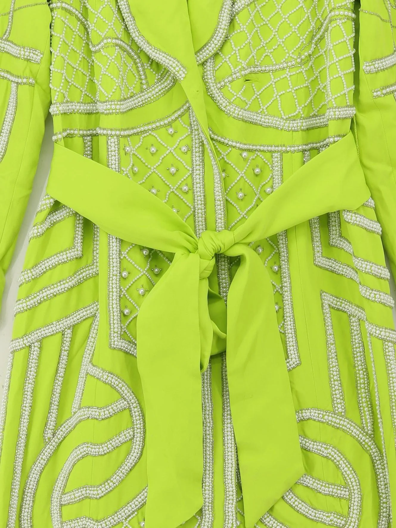 Karen Millen Women's Coat UK 12 Green Polyester with Elastane Overcoat - Image 3