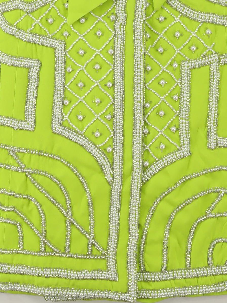Karen Millen Women's Coat UK 12 Green Polyester with Elastane Overcoat - Image 4