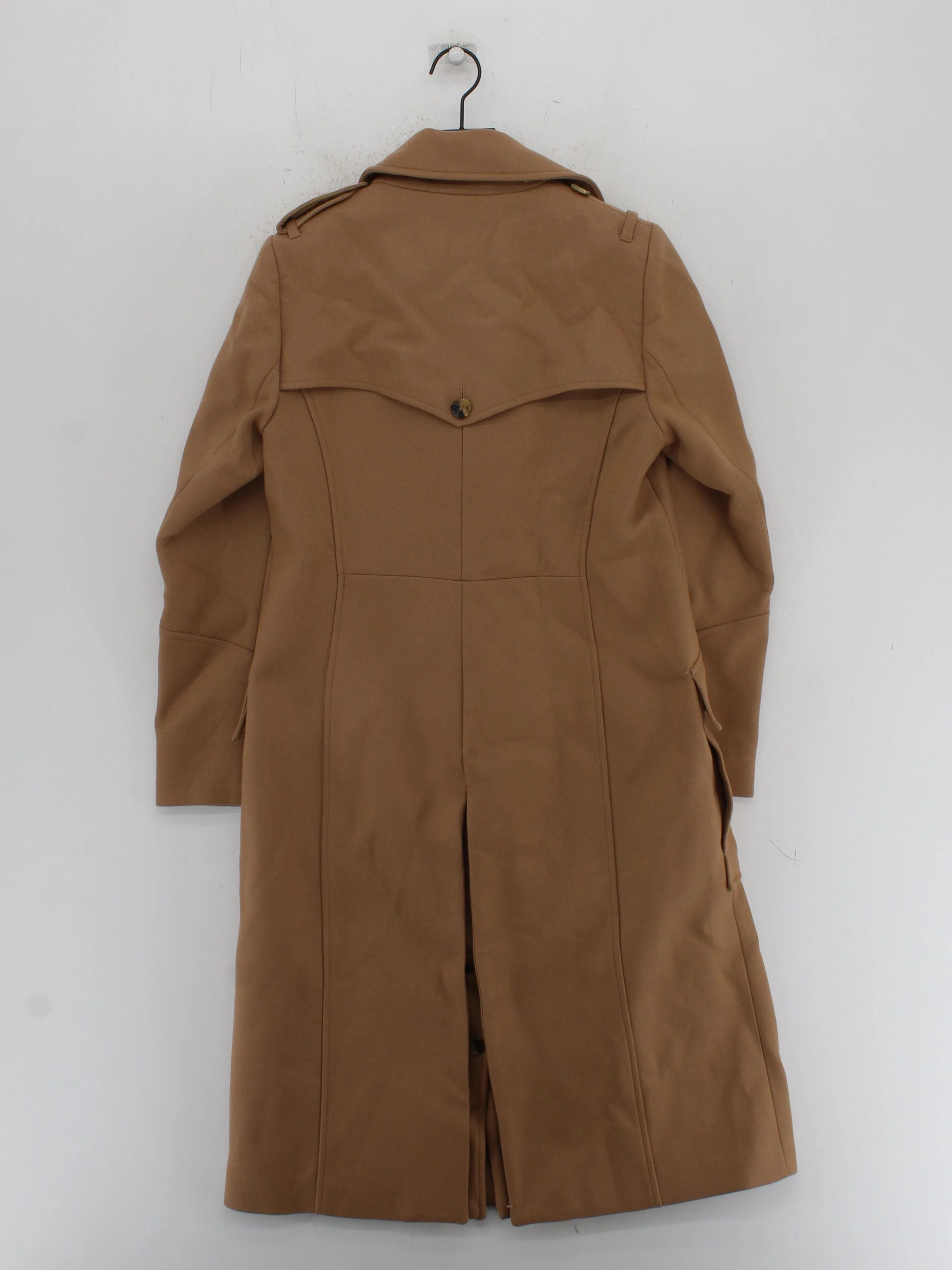 Karen Millen Women's Coat UK 12 Tan 100% Other Overcoat - Image 2