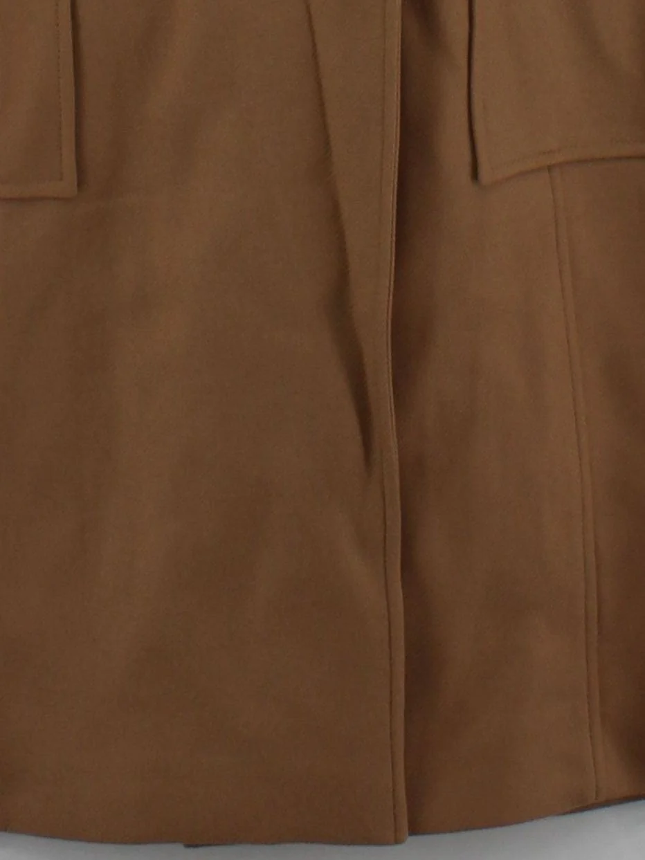 Karen Millen Women's Coat UK 12 Tan 100% Other Overcoat - Image 4