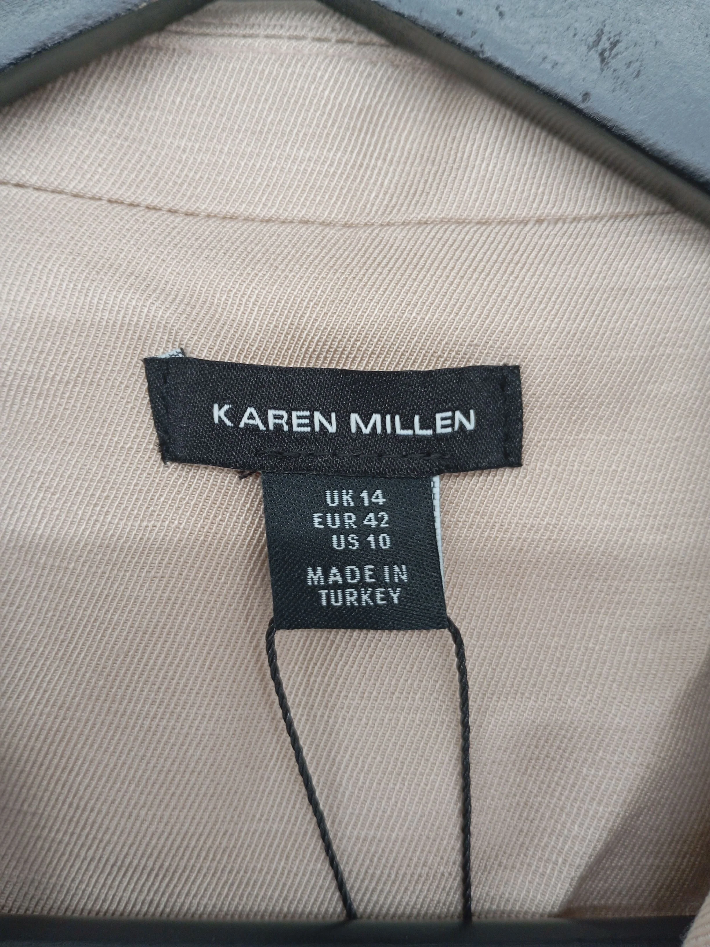 Karen Millen Women's Coat UK 14 Cream Viscose with Linen Overcoat New with tags - Image 5