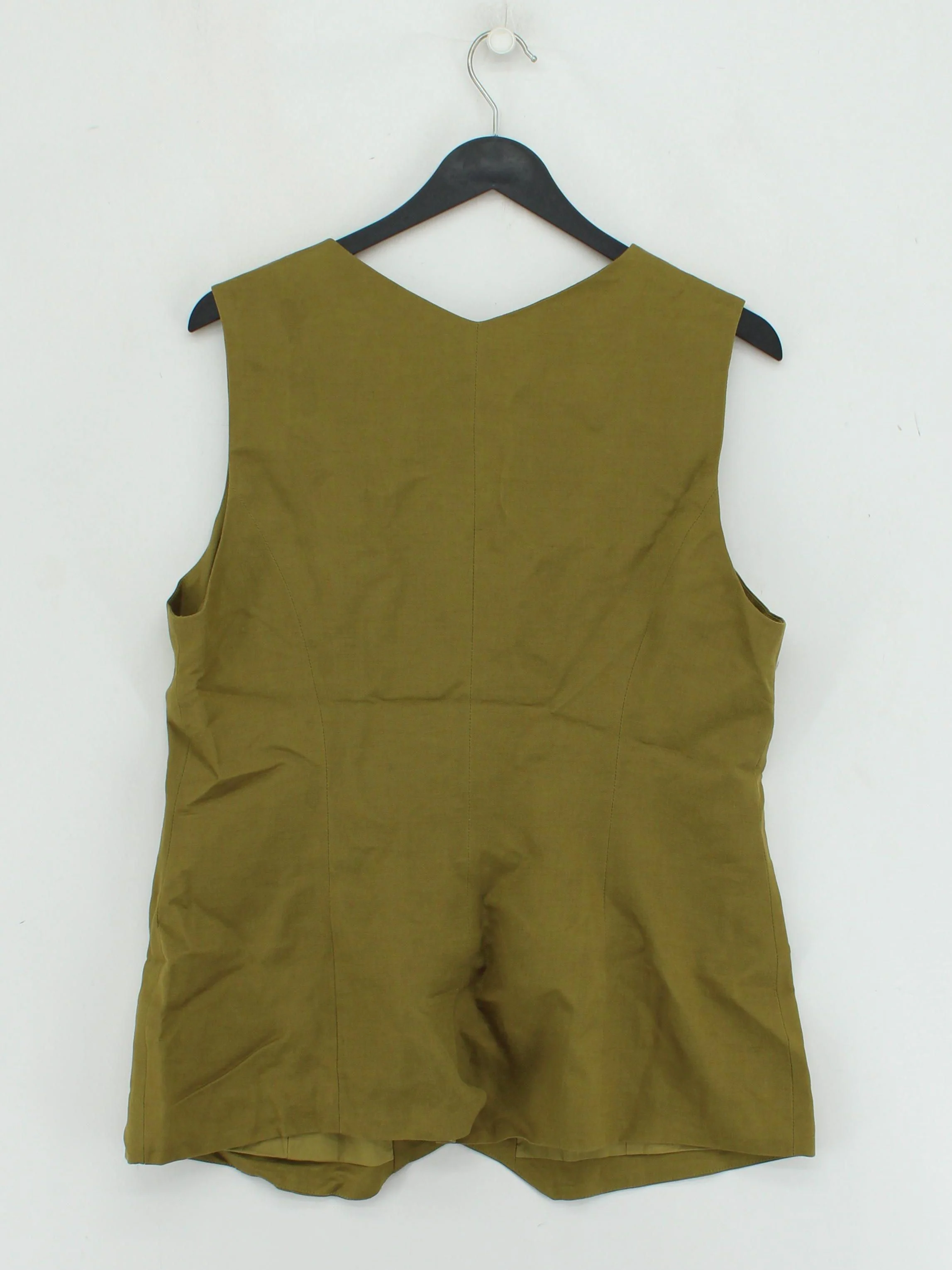 Karen Millen Women's Coat UK 14 Green Linen with Rayon Overcoat New with tags - Image 2