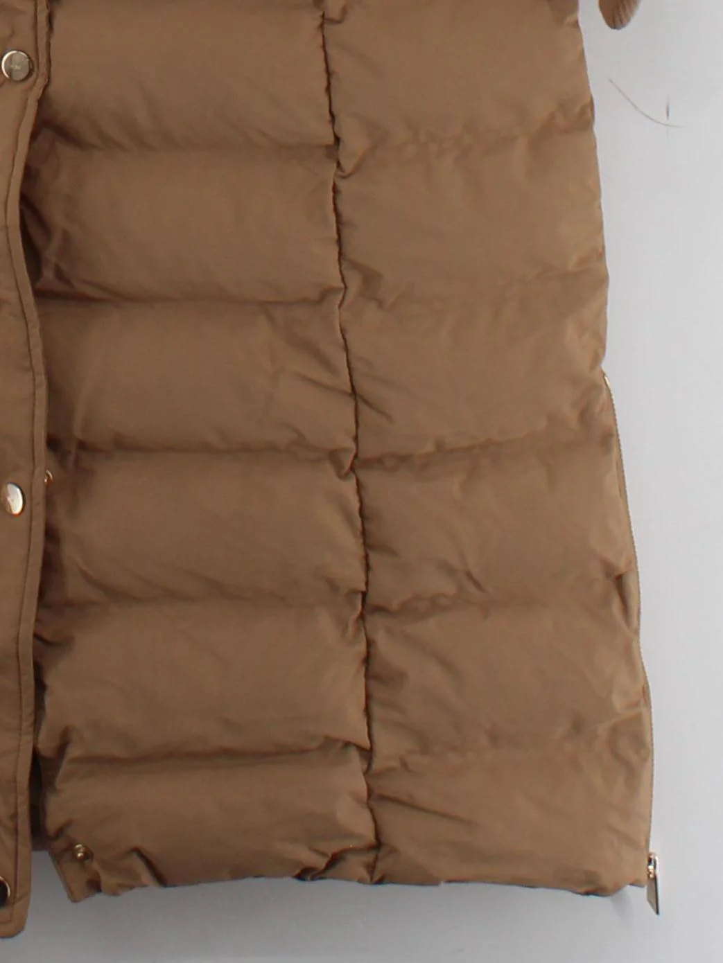 Karen Millen Women's Coat UK 14 Tan Polyester with Acrylic Puffer Jacket - Image 4