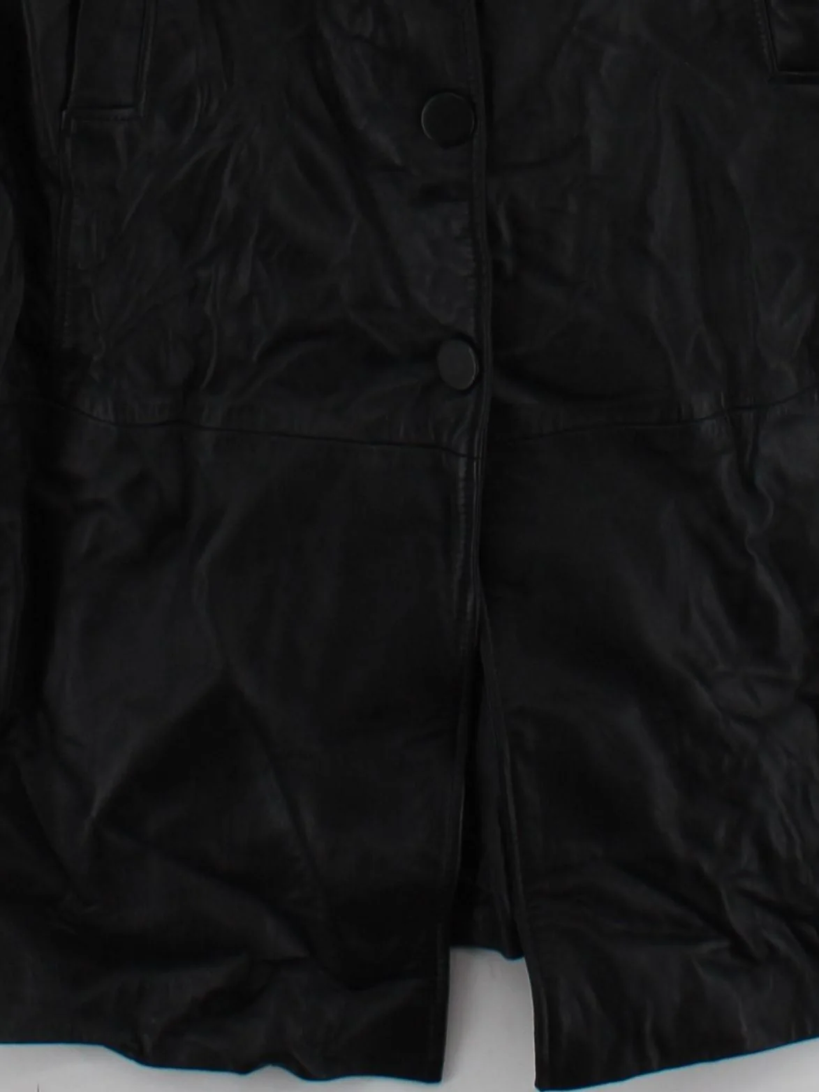 Karen Millen Women's Coat UK 16 Black Leather New with tags - Image 4