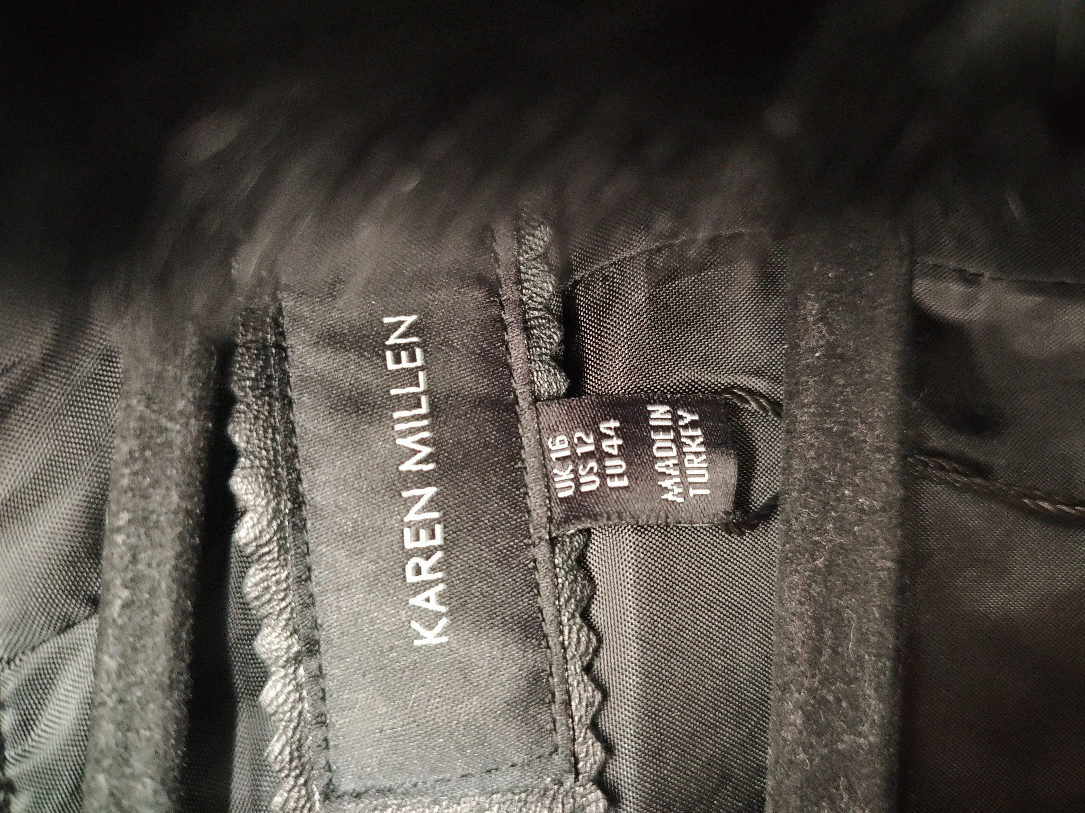 Karen Millen Women's Coat UK 16 Black Leather New with tags - Image 5