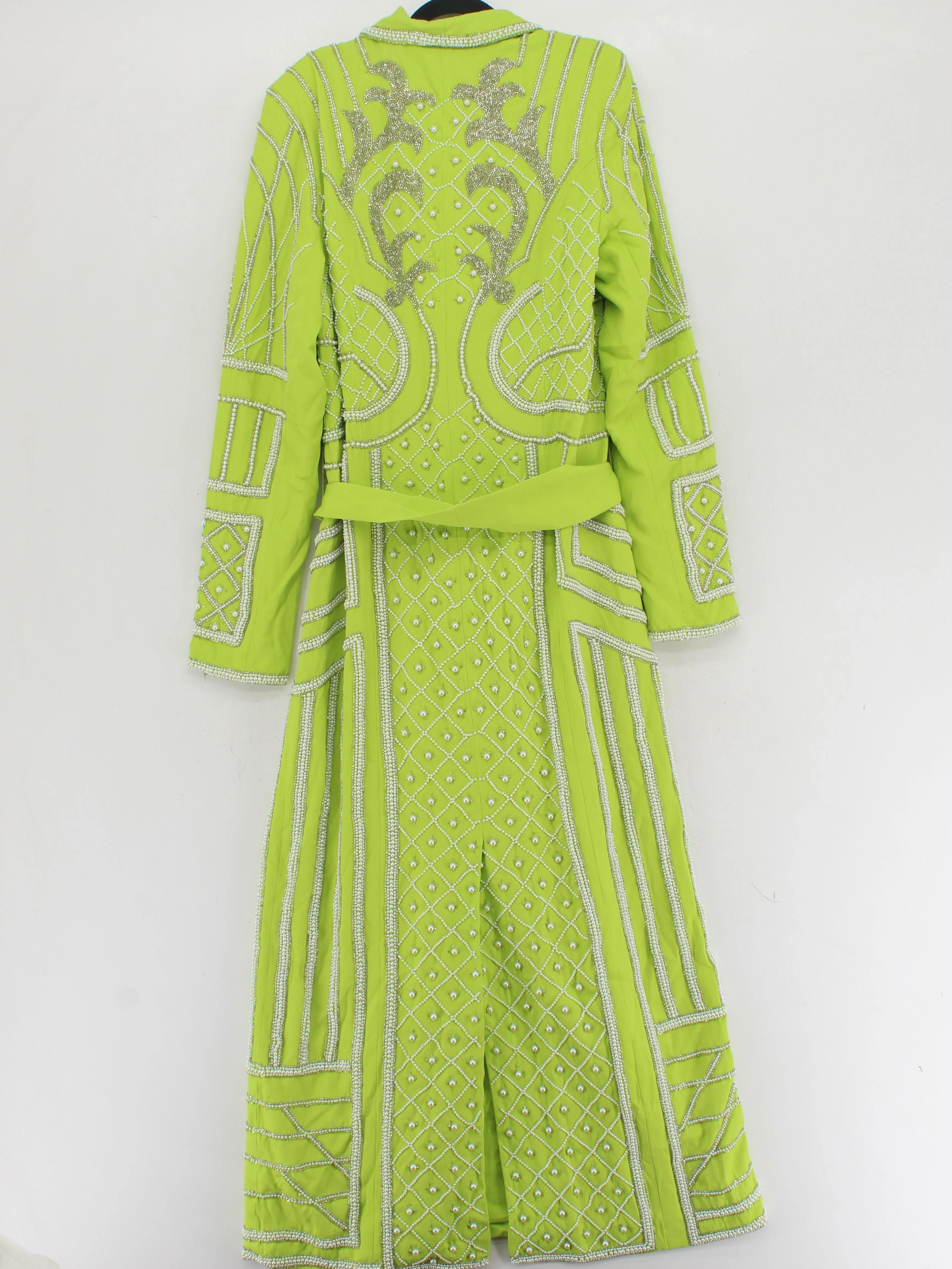 Karen Millen Women's Coat UK 16 Green Polyester with Elastane Overcoat - Image 2