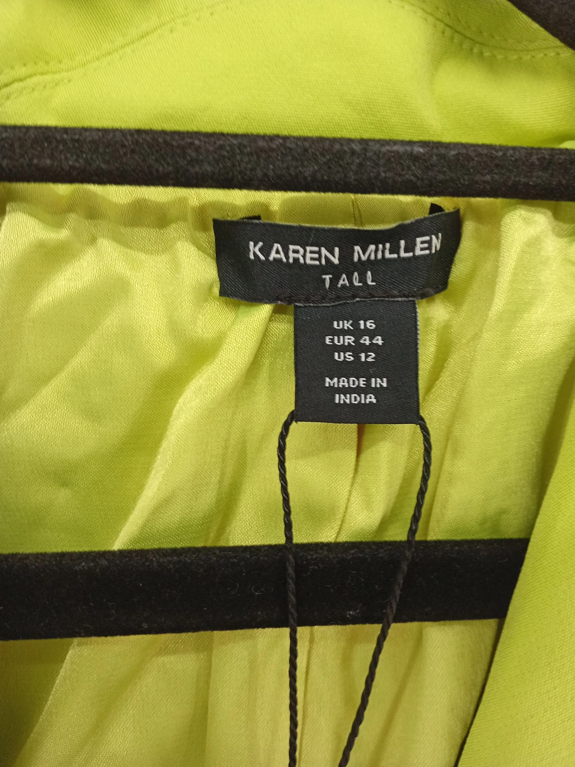 Karen Millen Women's Coat UK 16 Green Polyester with Elastane Overcoat - Image 6