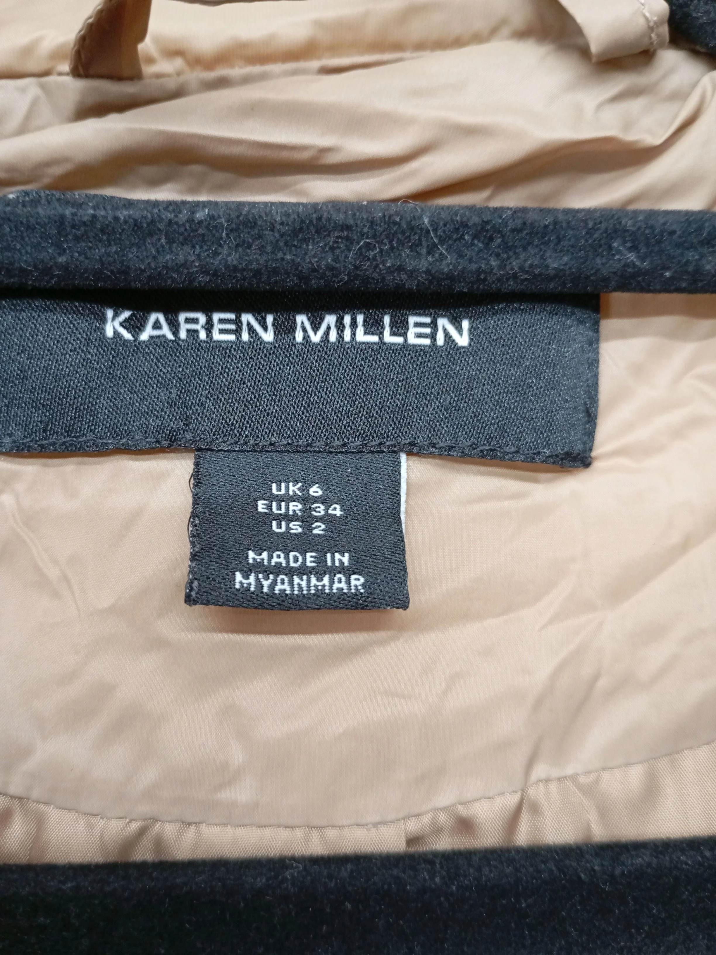 Karen Millen Women's Coat UK 6 Brown Polyester with Nylon Quilted - Image 6
