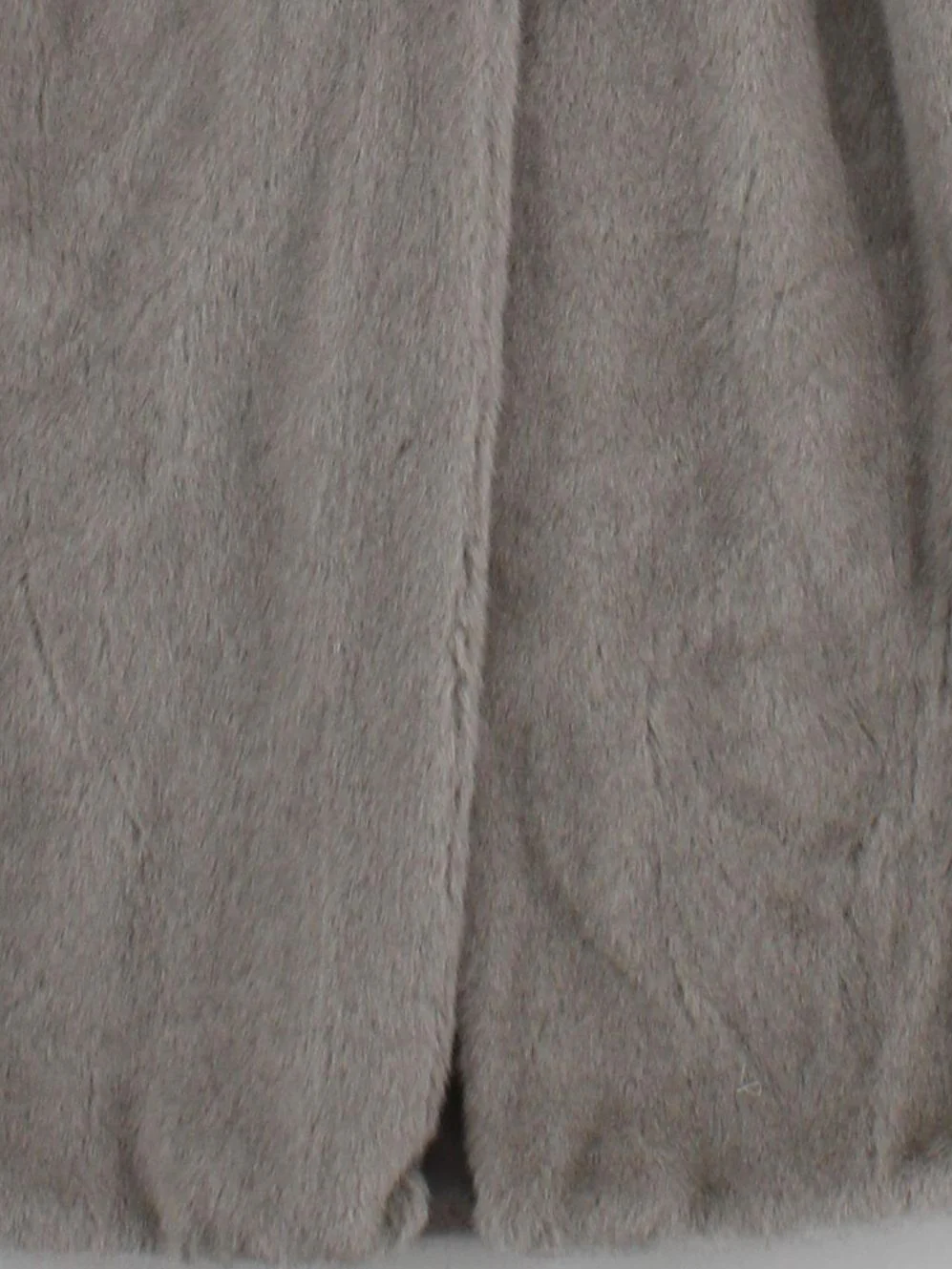 Karen Millen Women's Coat UK 6 Grey Faux Fur with Polyester Overcoat - Image 4