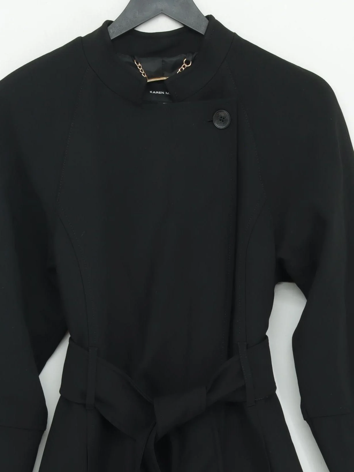 Karen Millen Women's Coat UK 8 Black Polyester New with tags - Image 3