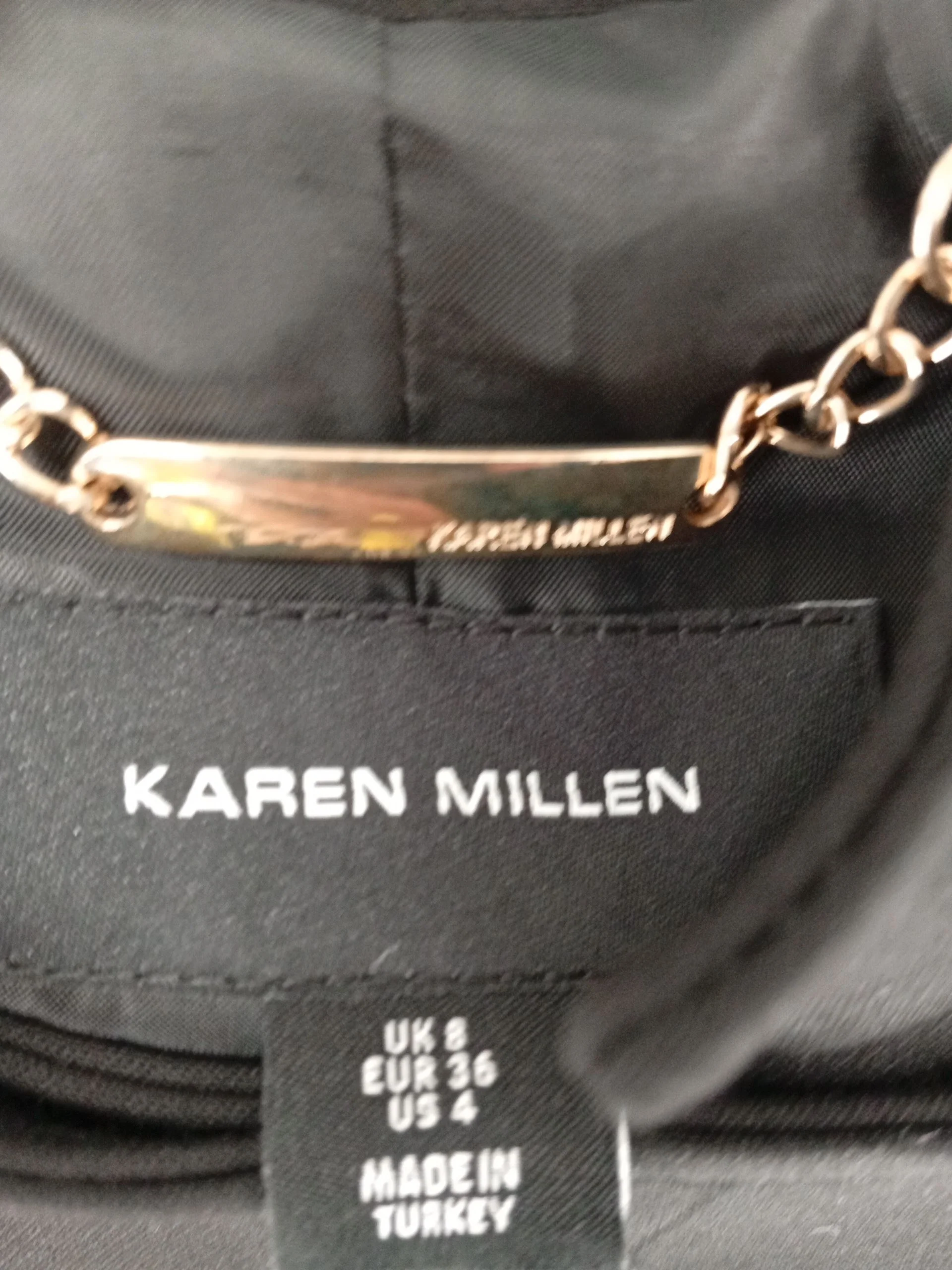 Karen Millen Women's Coat UK 8 Black Polyester New with tags - Image 5
